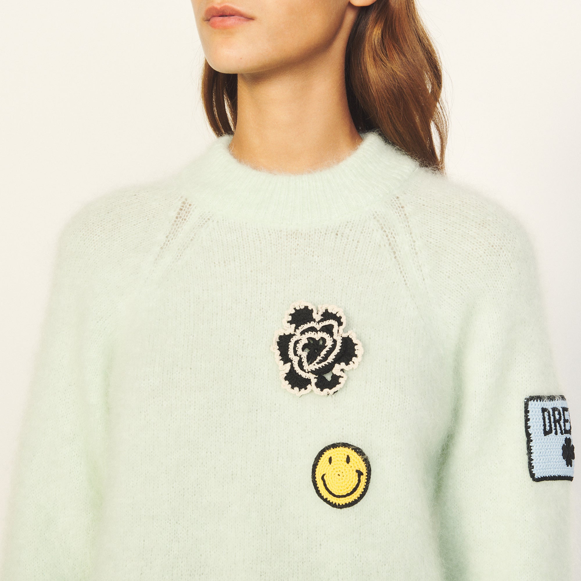 Pull Vert Amande Sandro seconde main