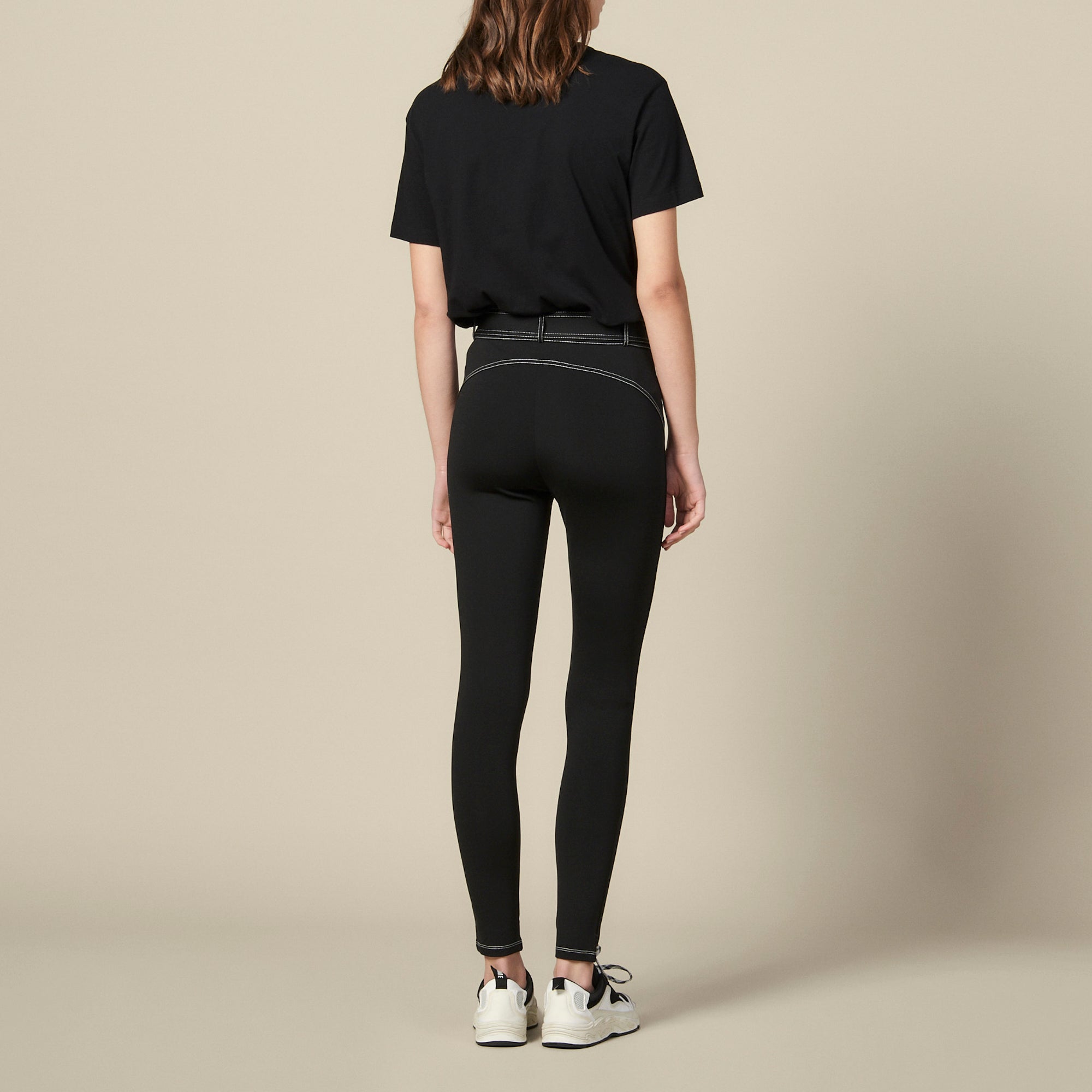 Legging à surpiqures contrastantes Sandro seconde main