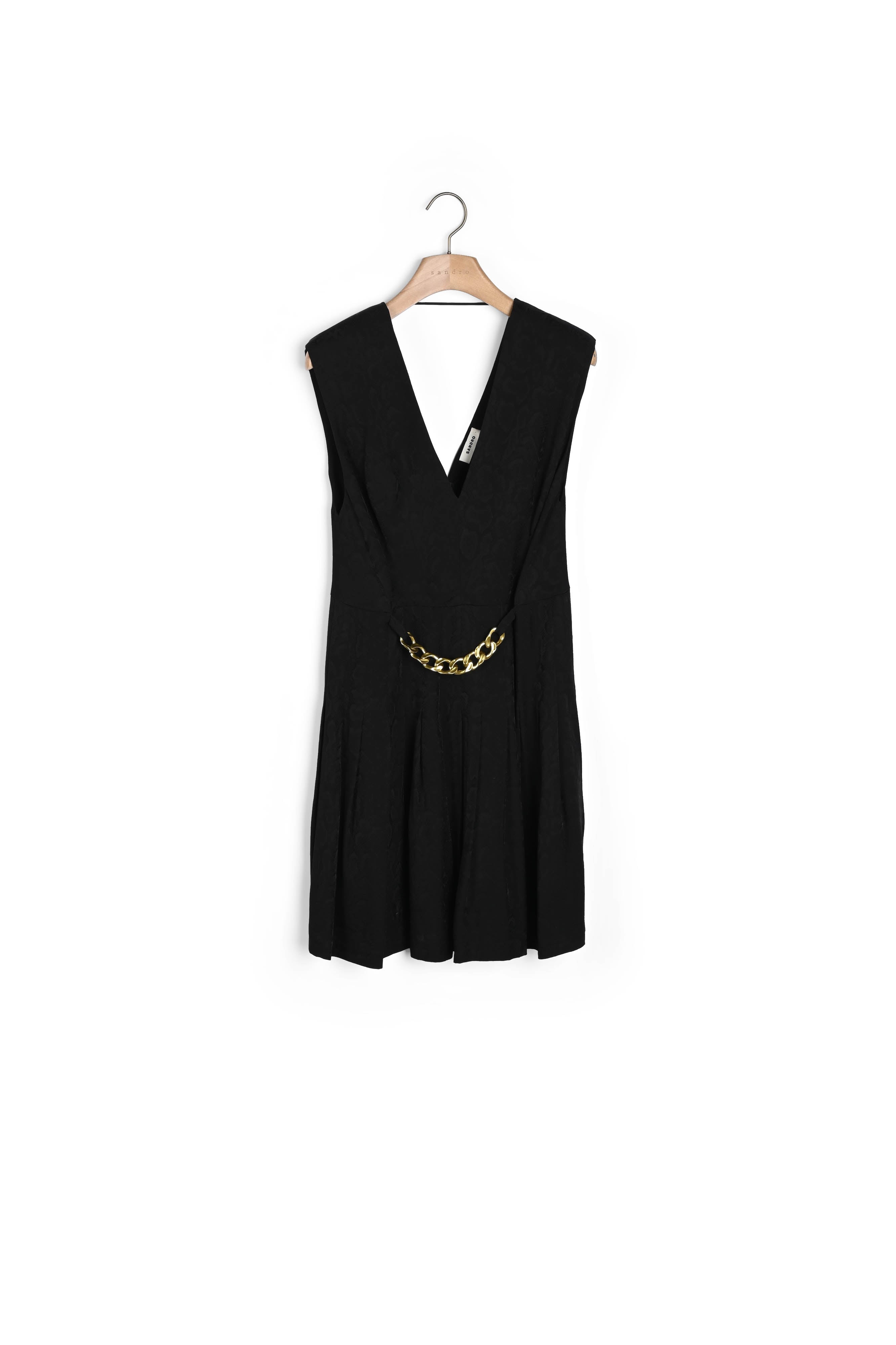 Robe courte en jacquard ton sur ton Sandro seconde main