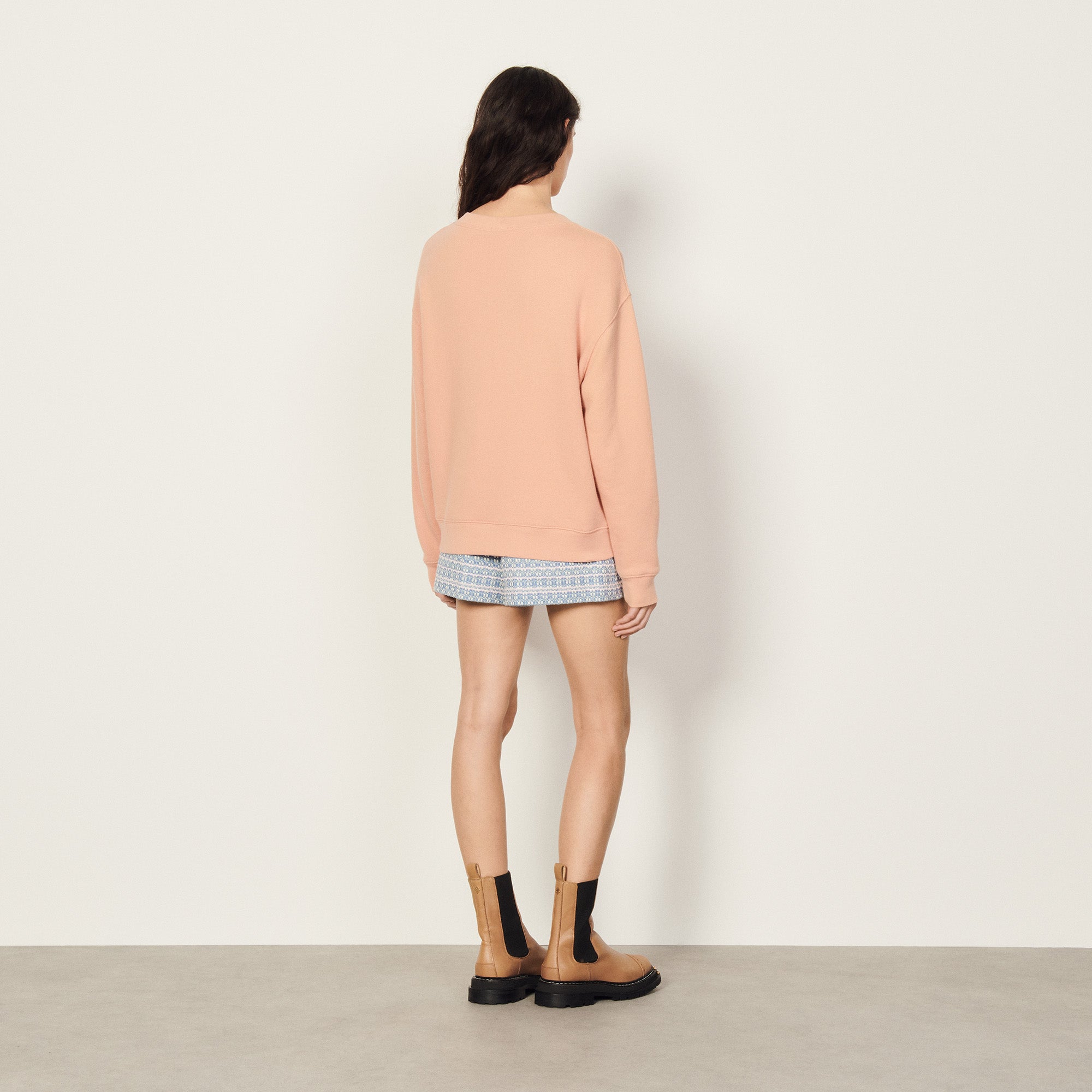 Sweat brodé en coton biologique Sandro seconde main