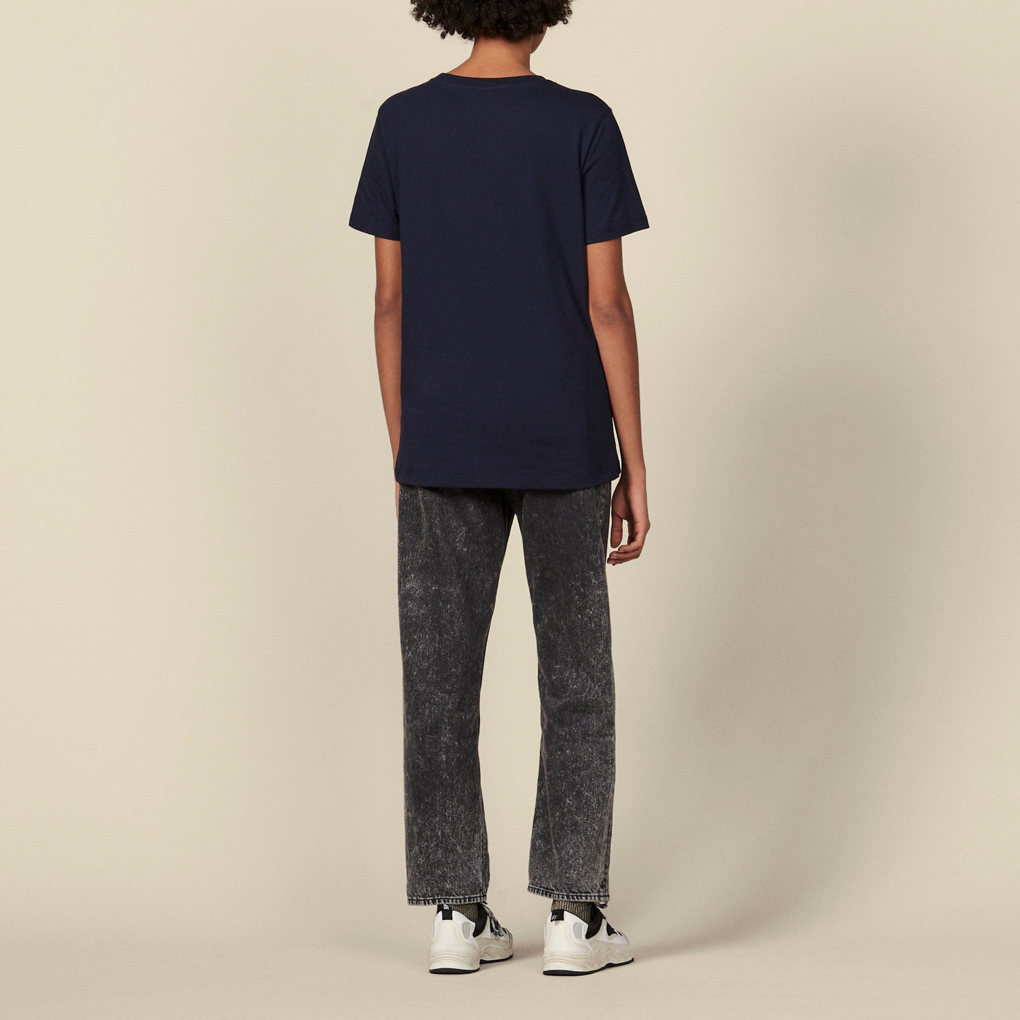 T-shirt à inscription bordée de studs Sandro seconde main