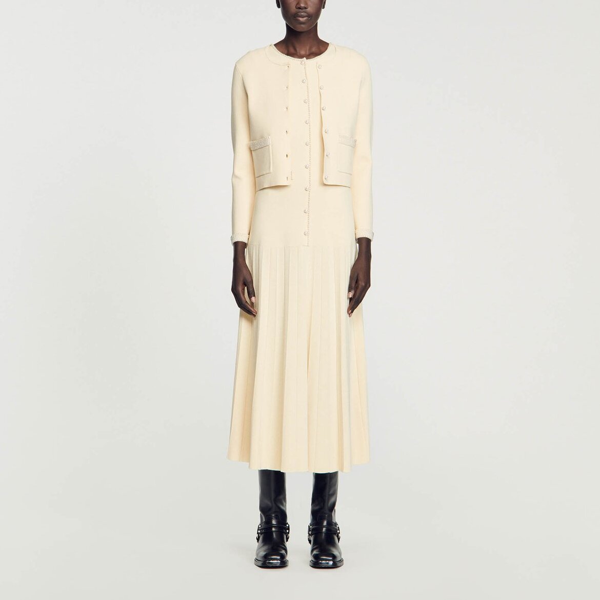 Cardigan orné de perles Sandro seconde main