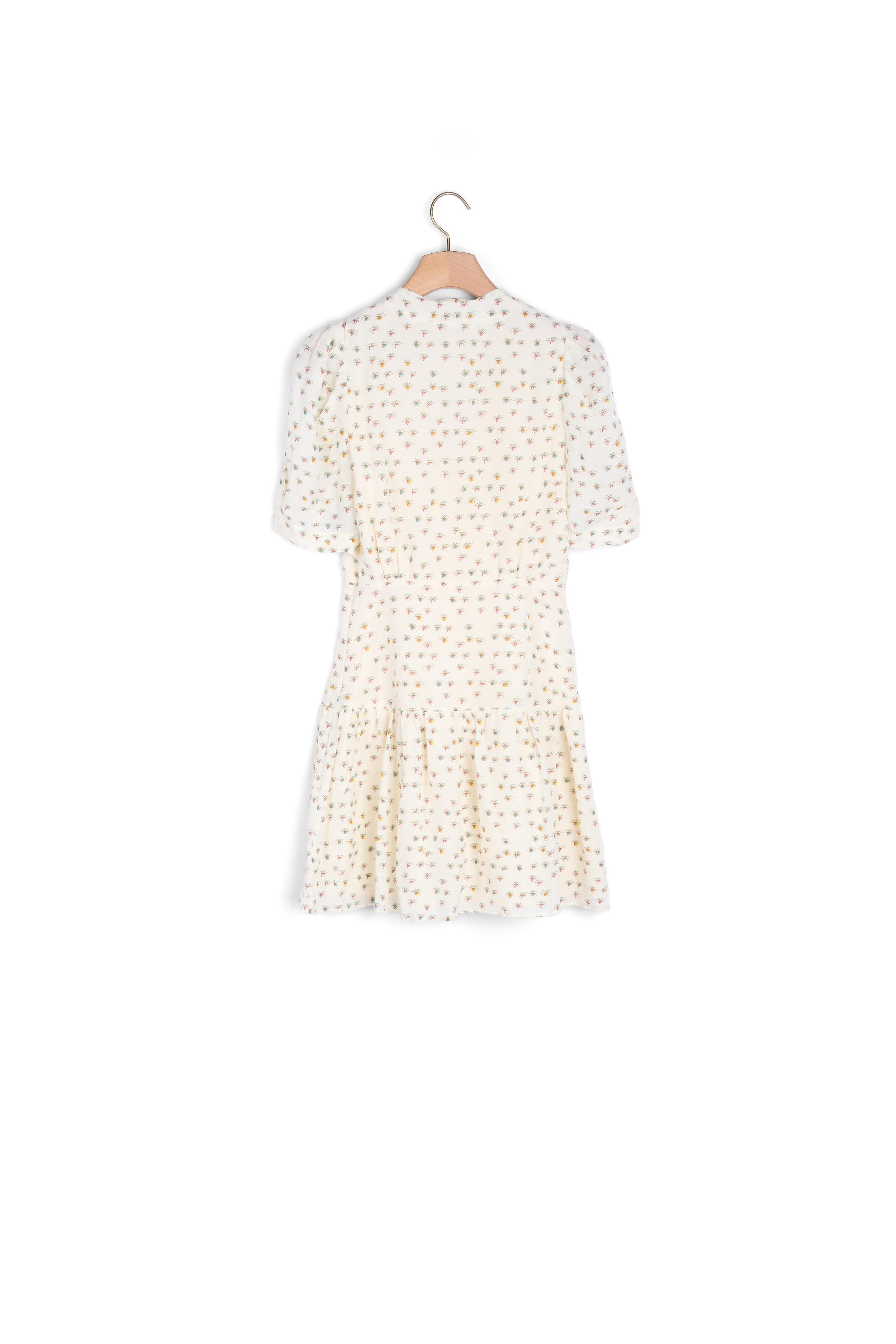 Robe à manches courtes imprimé Fleurs Sandro seconde main