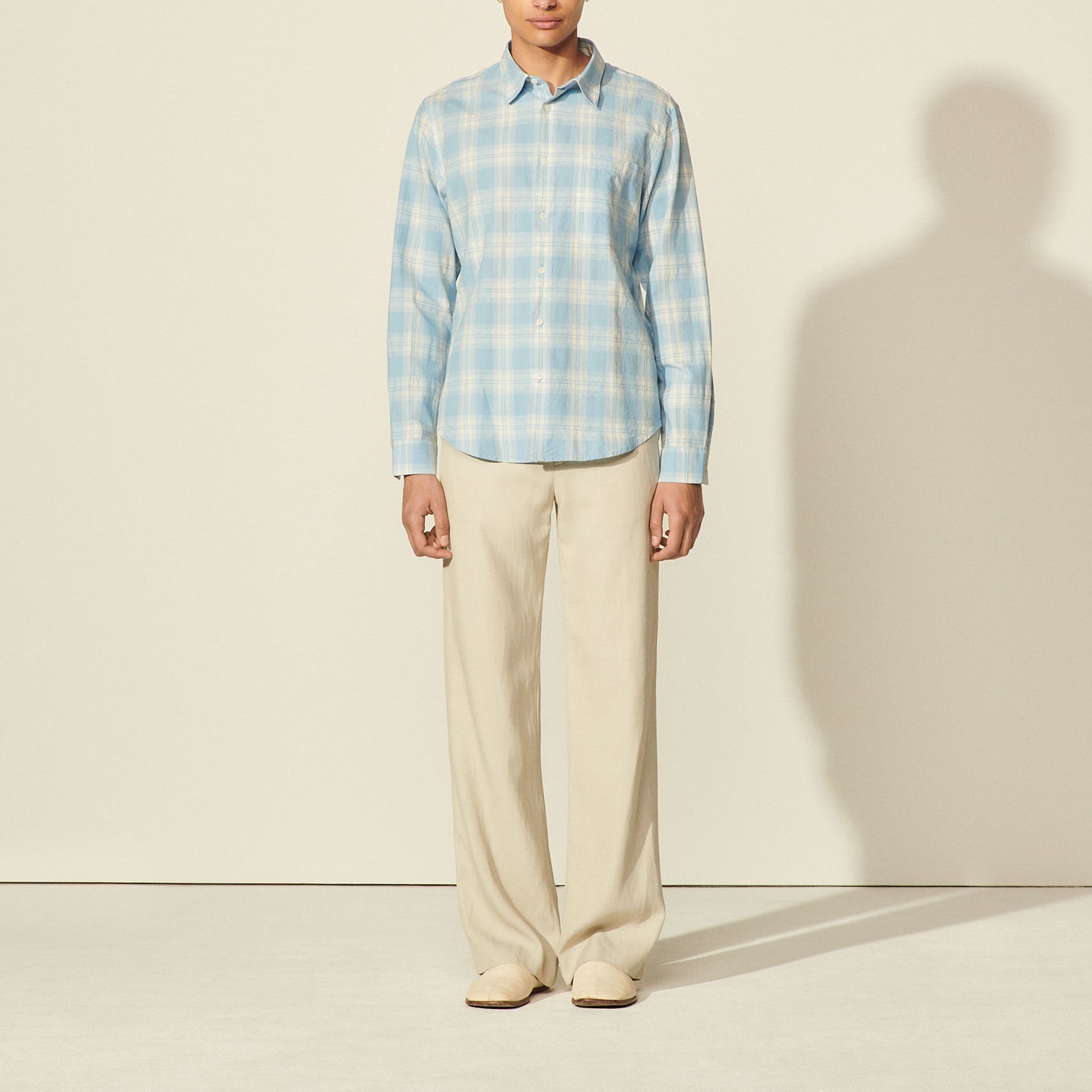 Chemise en coton à carreaux Sandro seconde main