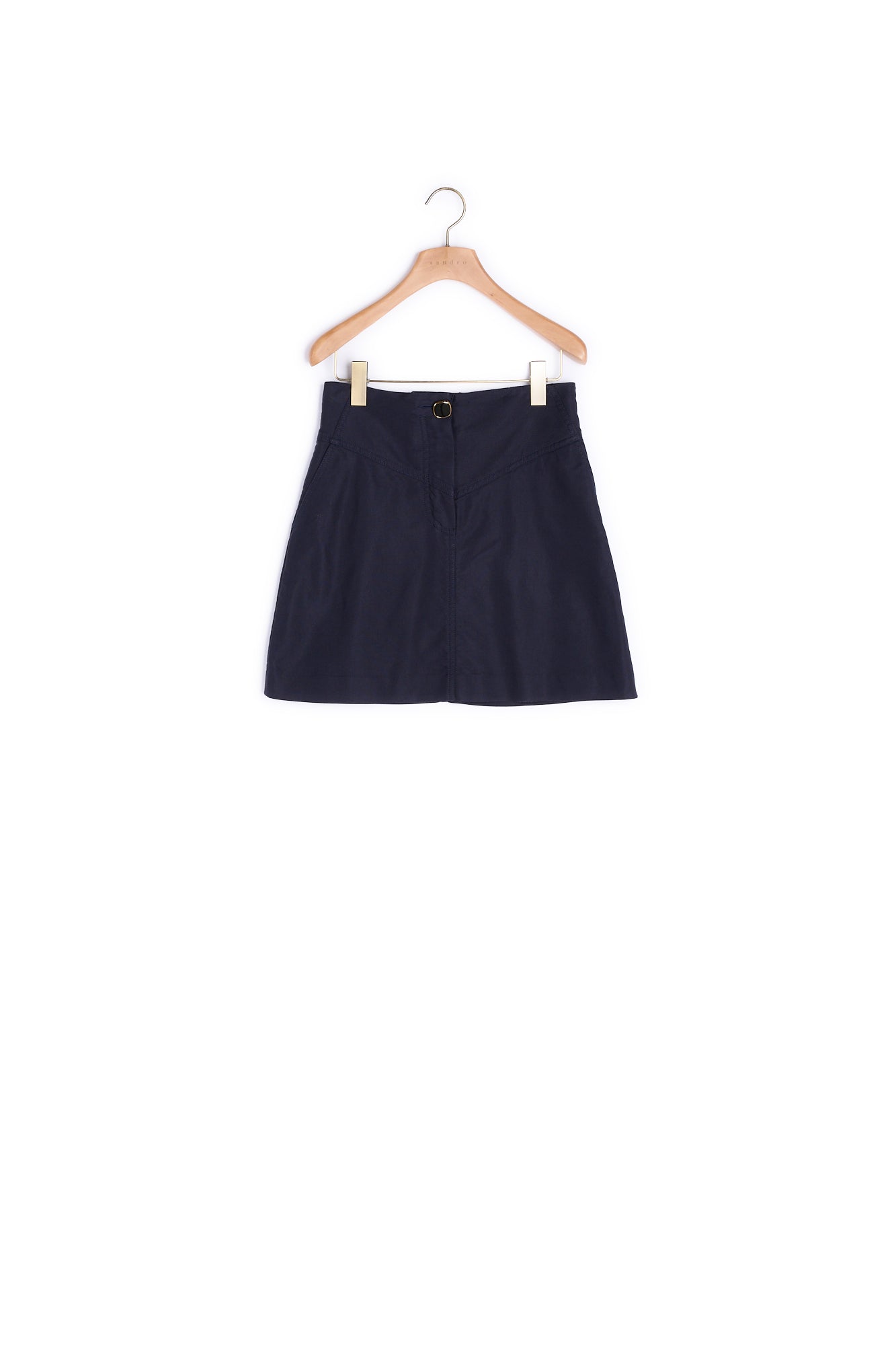 Jupe trapèze avec un bouton bijou Sandro seconde main