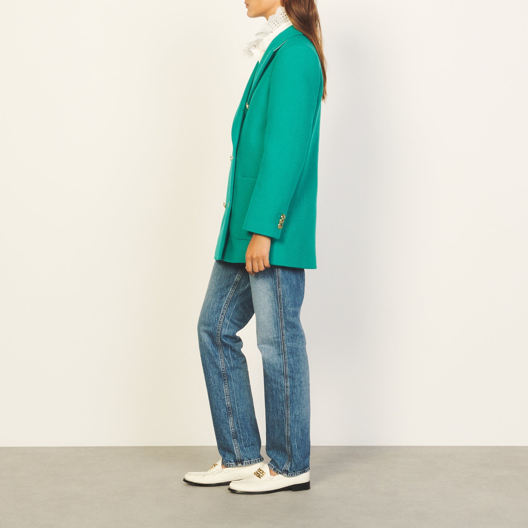 Outerwear Vert Emeraude Sandro seconde main