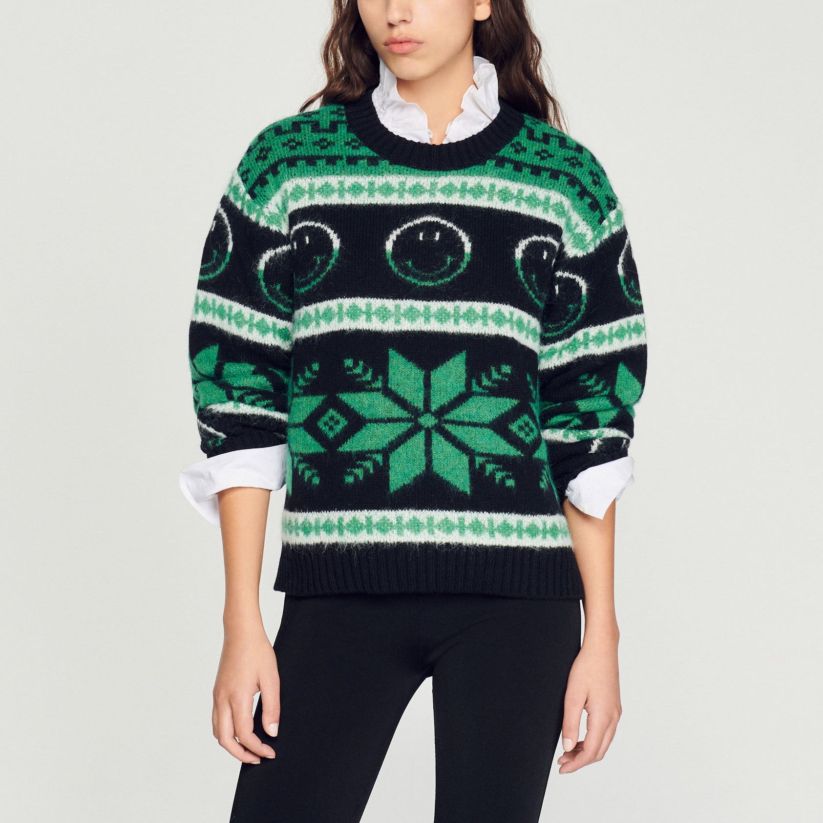 Pull Smiley Sandro seconde main