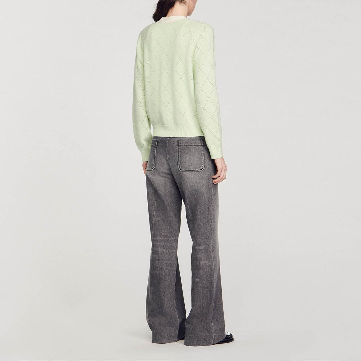 Cardigan bicolore Sandro seconde main