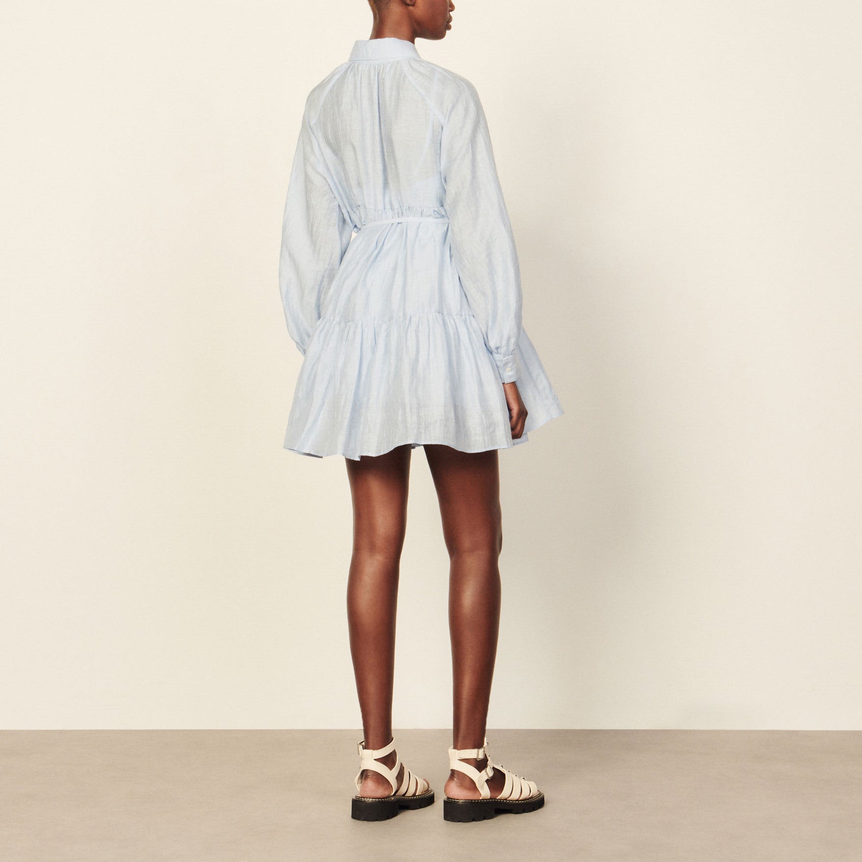 Robe Chemise en lin Sandro seconde main