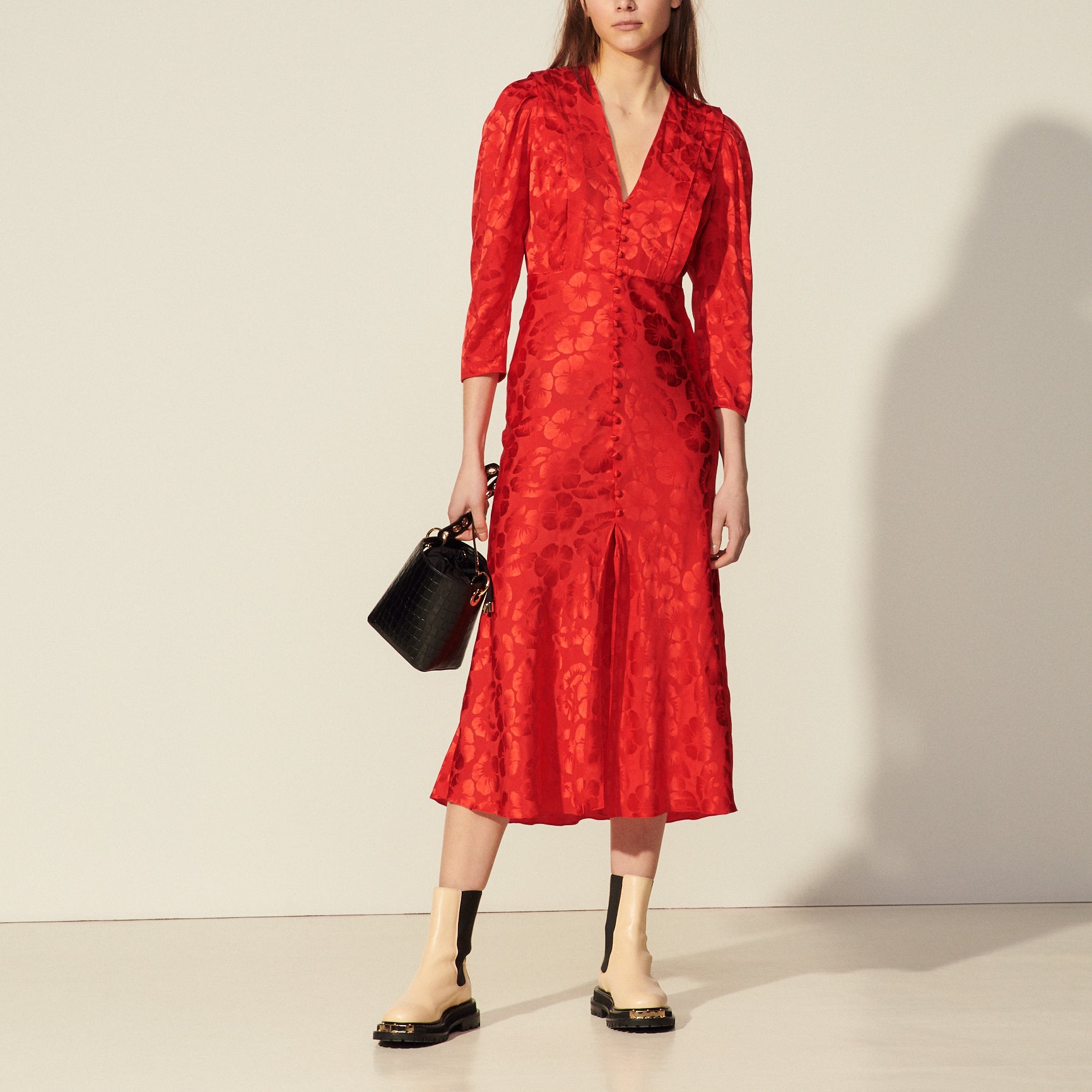 Robe longue et fluide Sandro seconde main