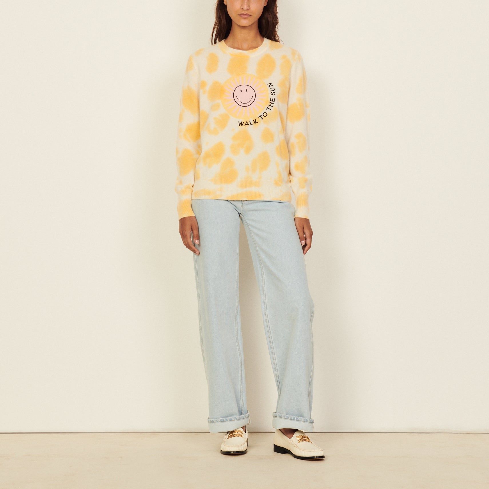 Smiley® Pull jacquard tie and dye Sandro seconde main