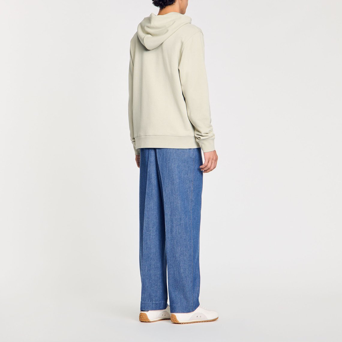 Sweatshirt à capuche avec logo Sandro seconde main