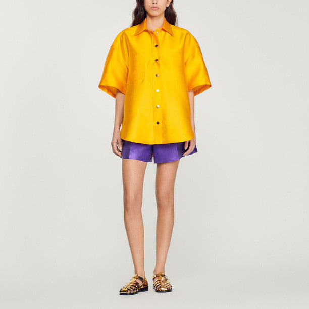 Chemise oversized satinée Sandro seconde main