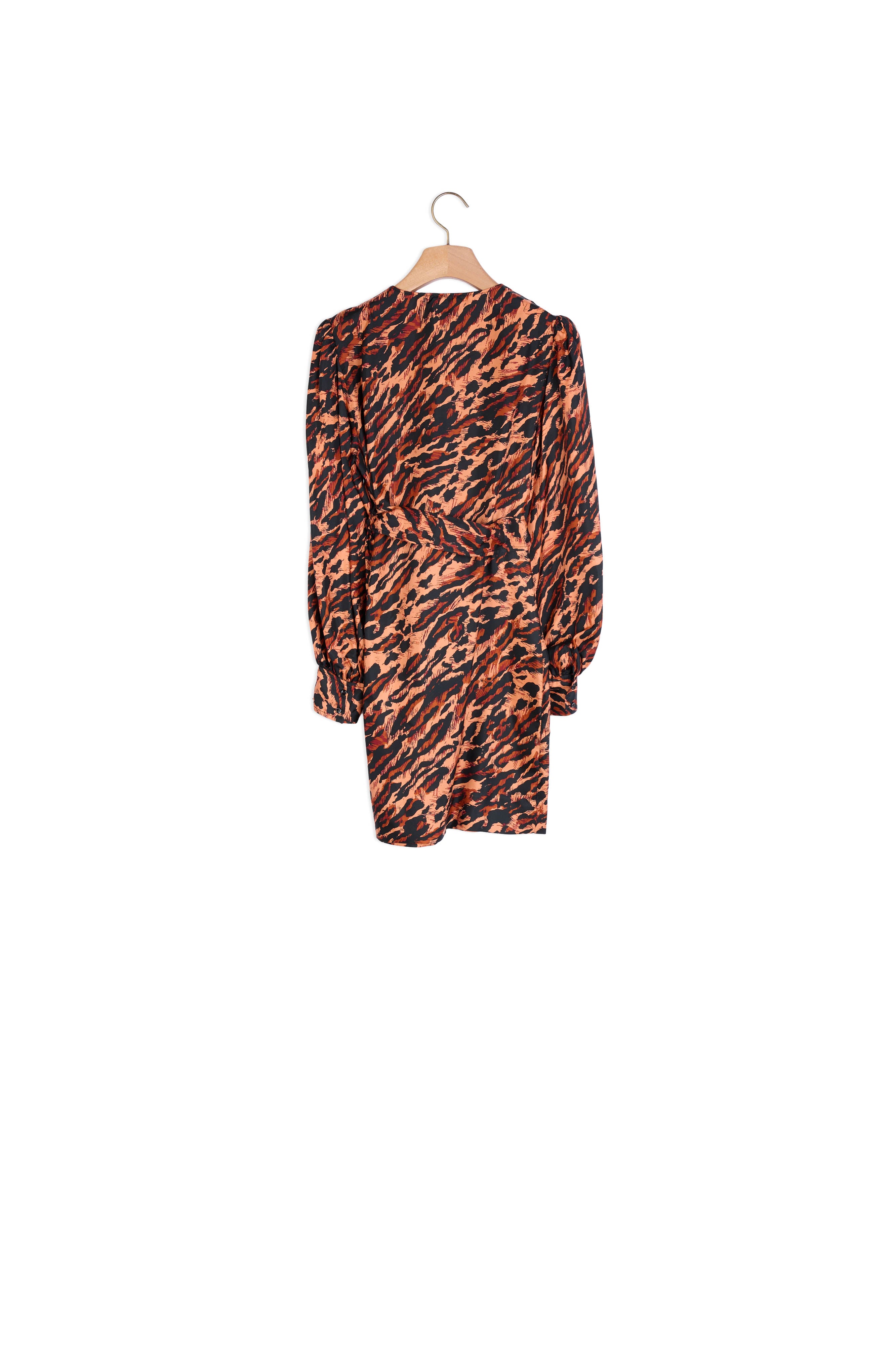 Robe courte imprimée en soie Sandro seconde main