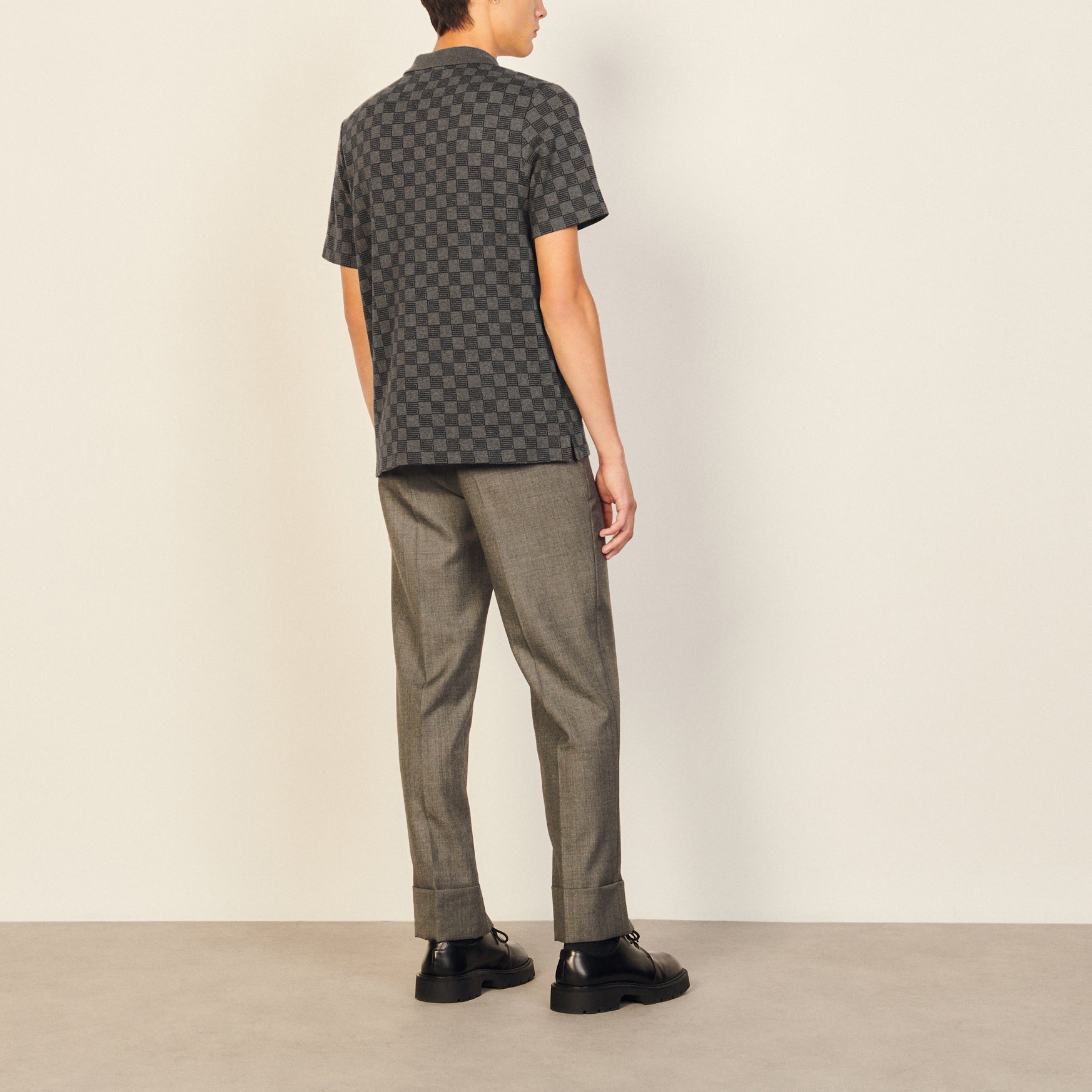 T-shirt Anthracite Sandro seconde main