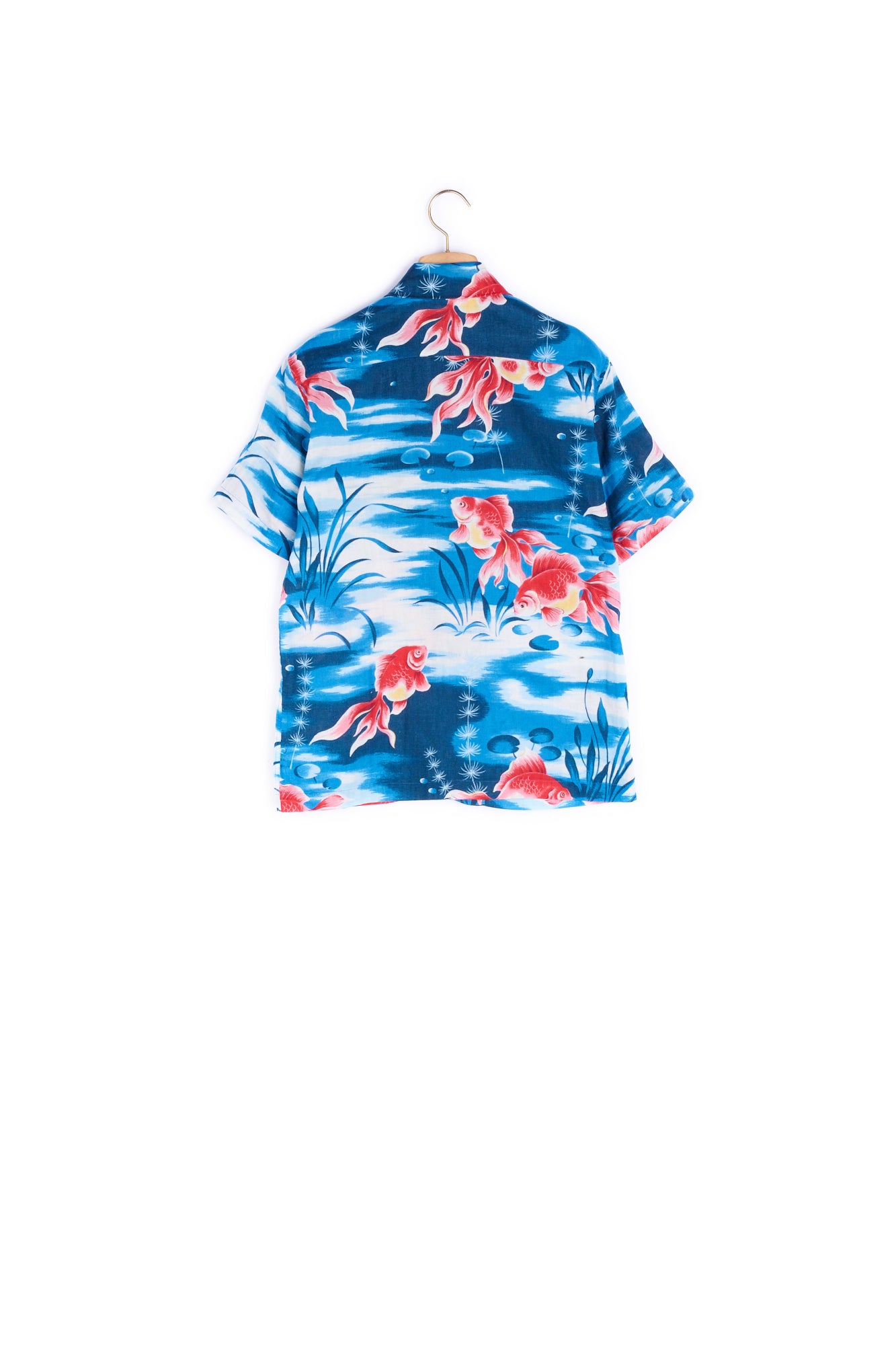 Chemisette hawaienne imprimés poissons Sandro seconde main