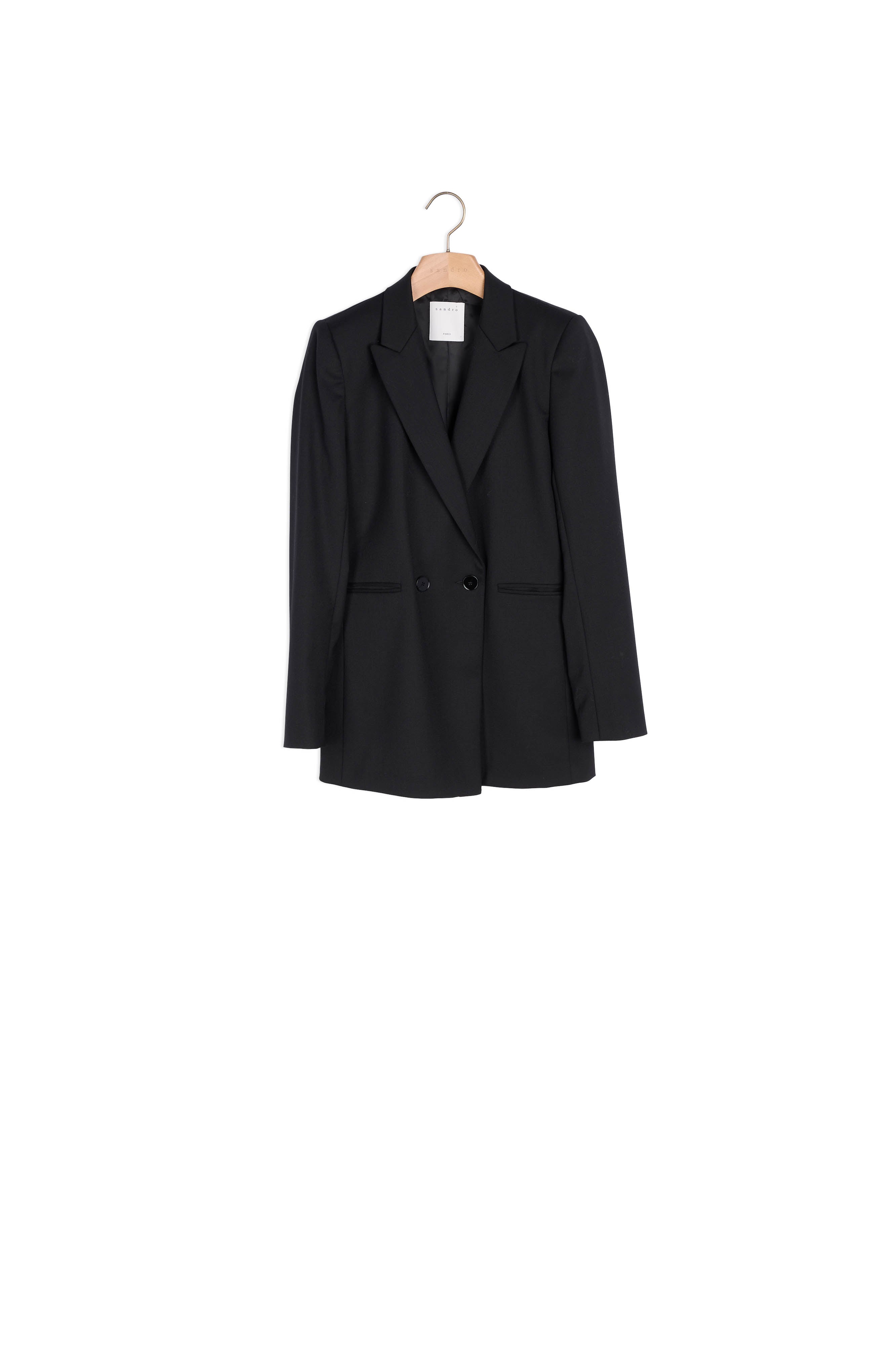 Veste Tailleur Noir Sandro seconde main