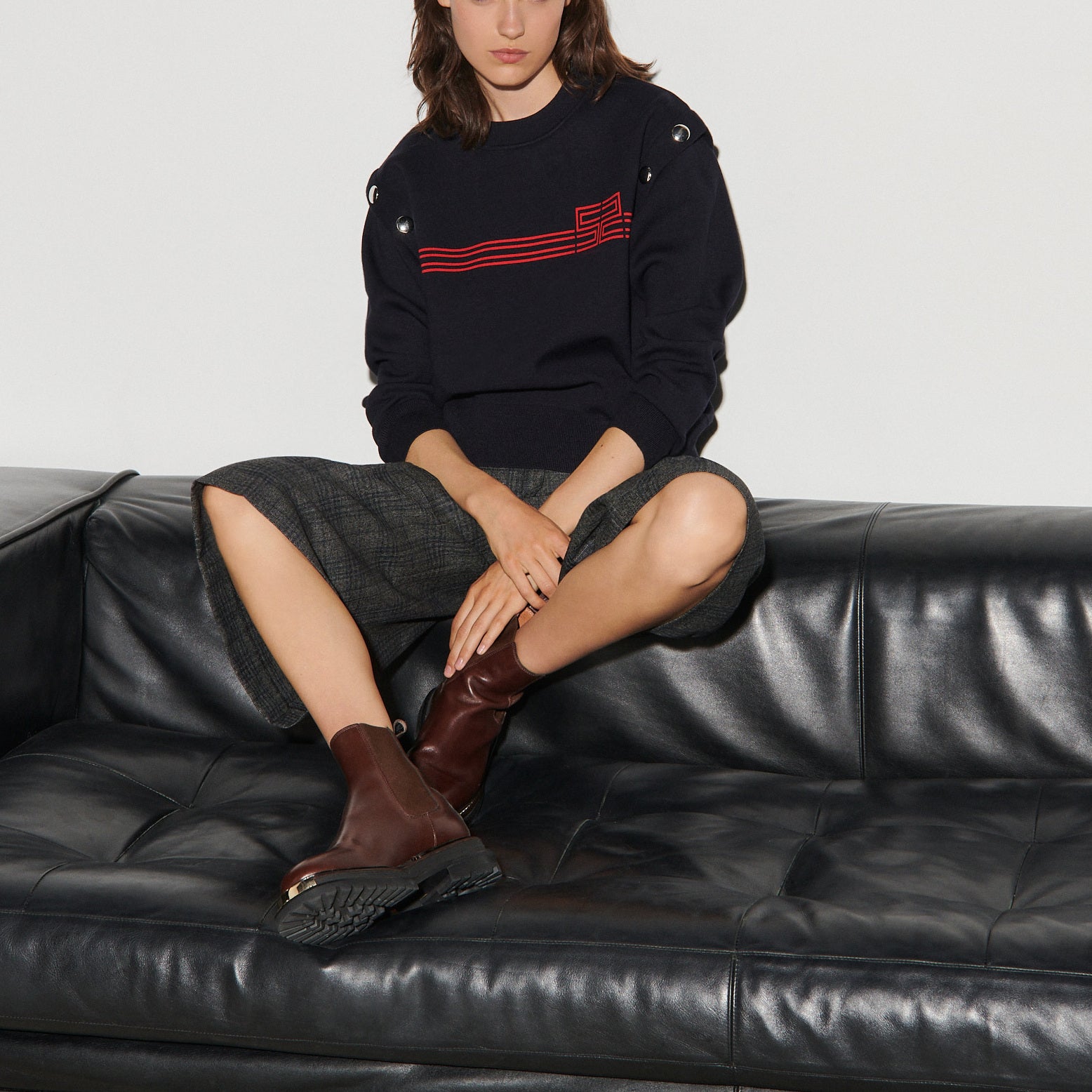 Pull avec pressions Sandro seconde main