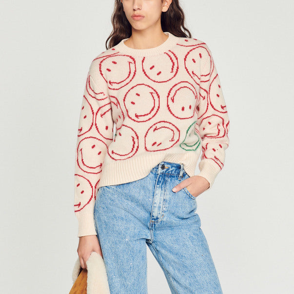 Pull Smiley Sandro seconde main