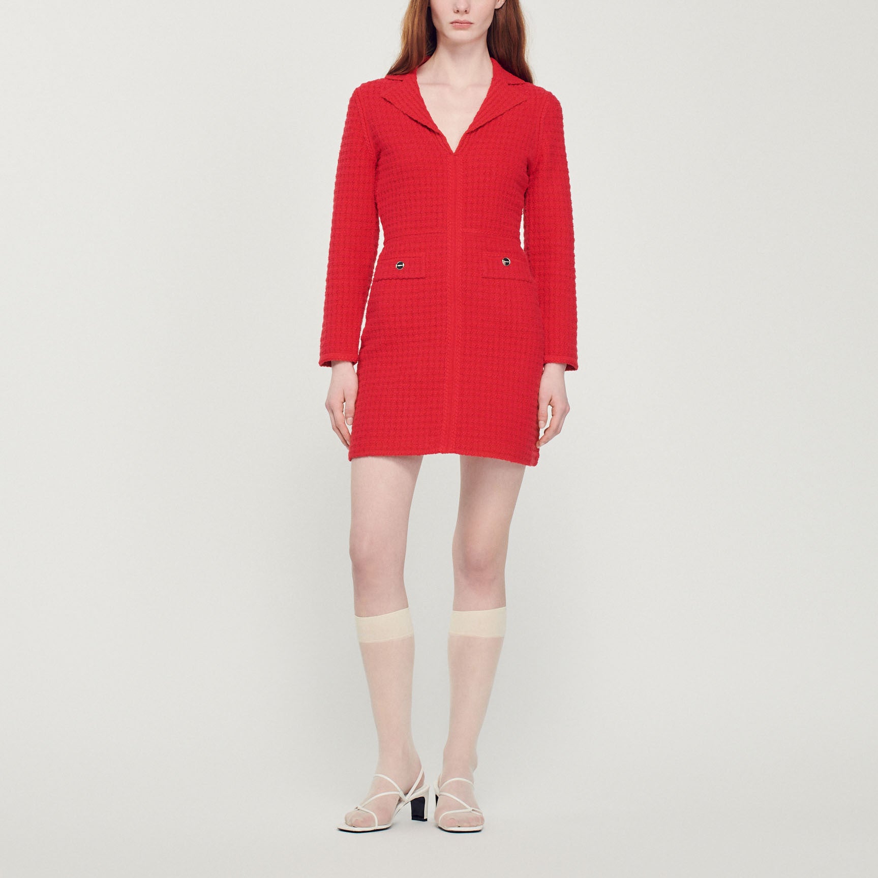 Robe courte effet tweed Sandro seconde main