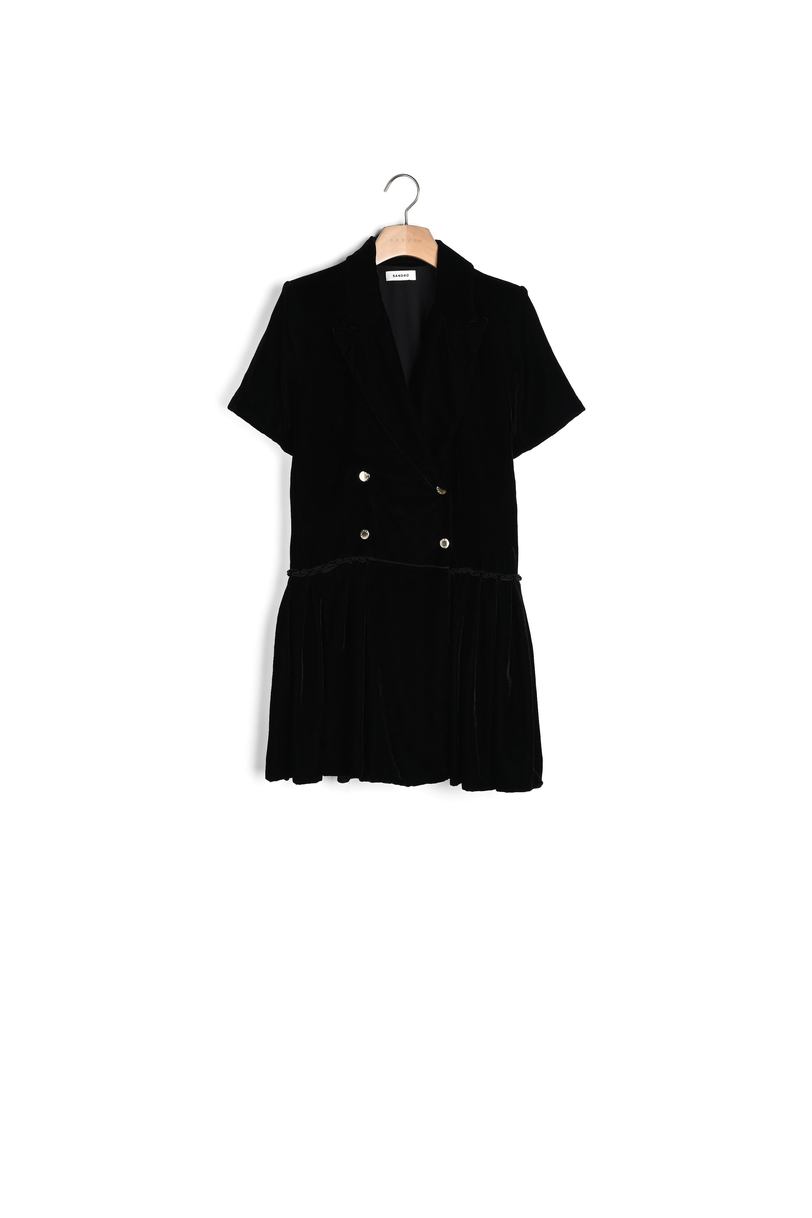 Robe courte en velours Sandro seconde main