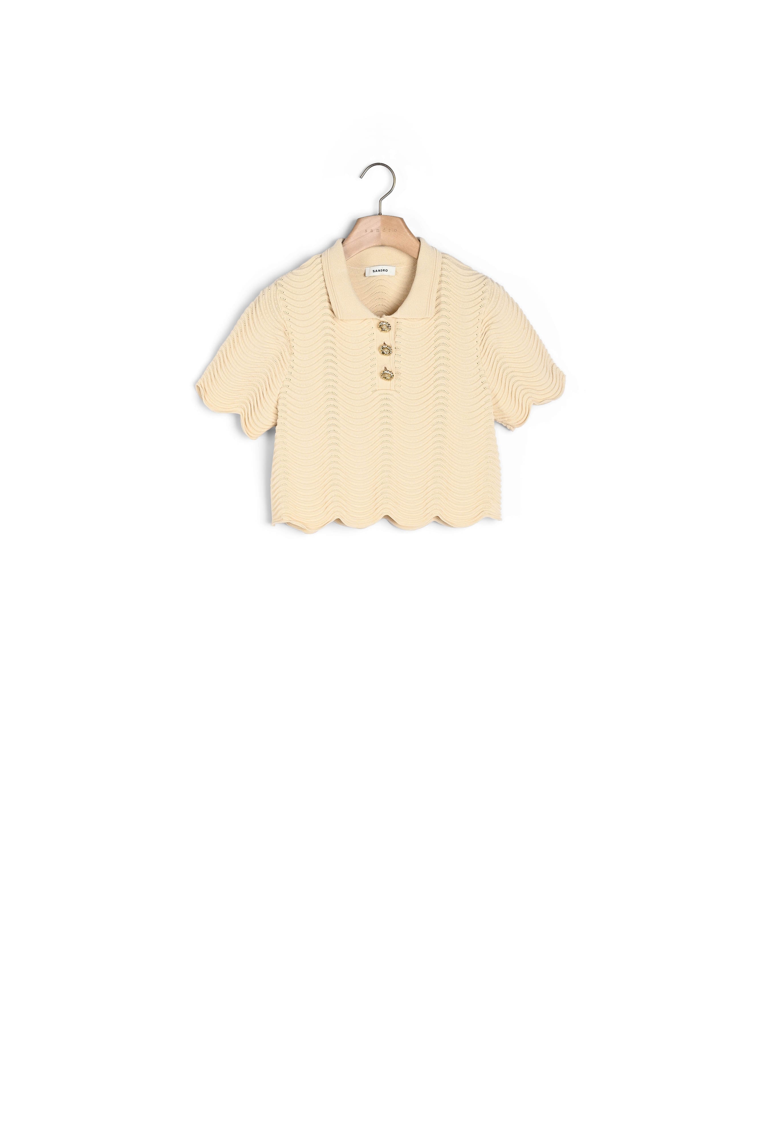 Pull court en Maille Sandro seconde main