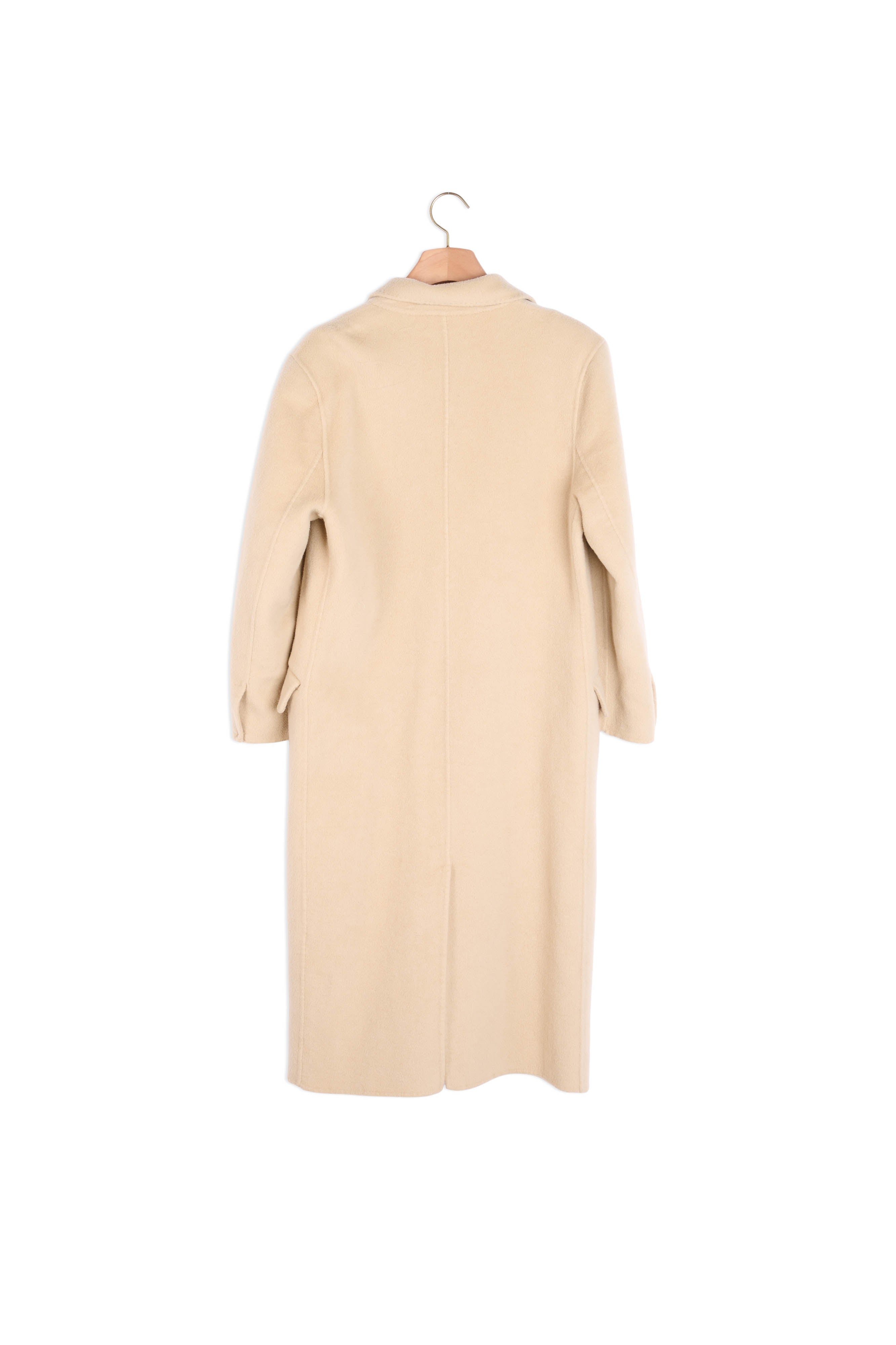 Manteau long en laine double face Sandro seconde main