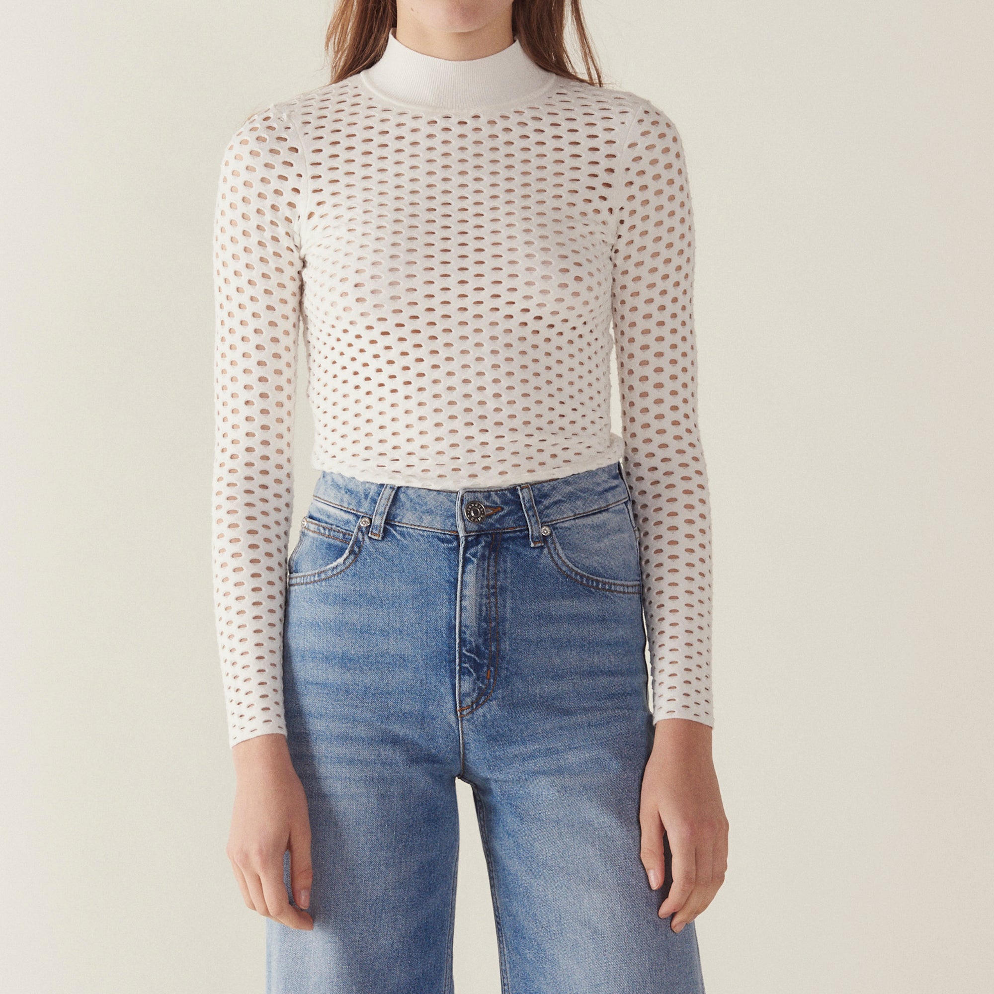 Pull manches longues résille Sandro seconde main