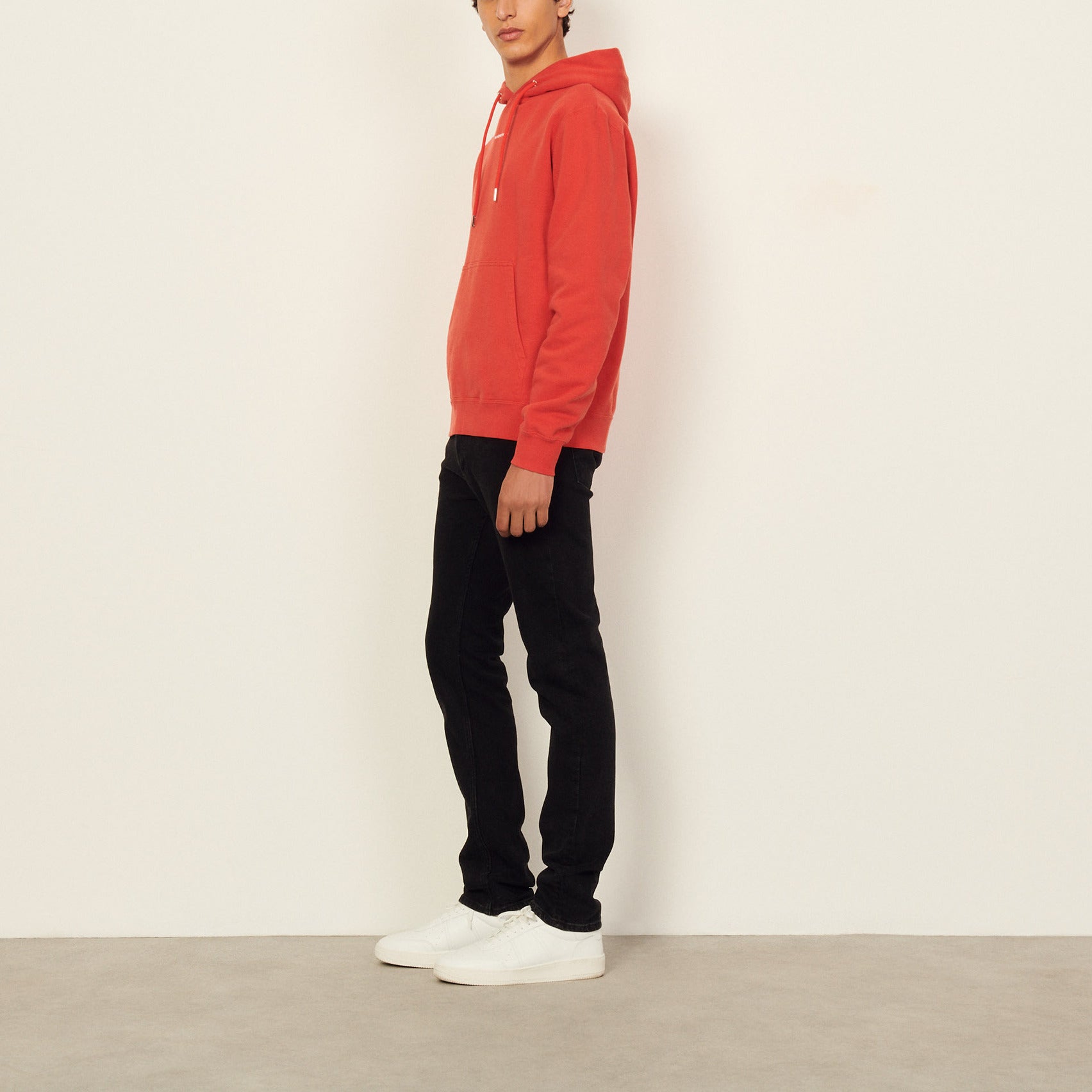 Sweat hoodie avec broderie logo Sandro seconde main