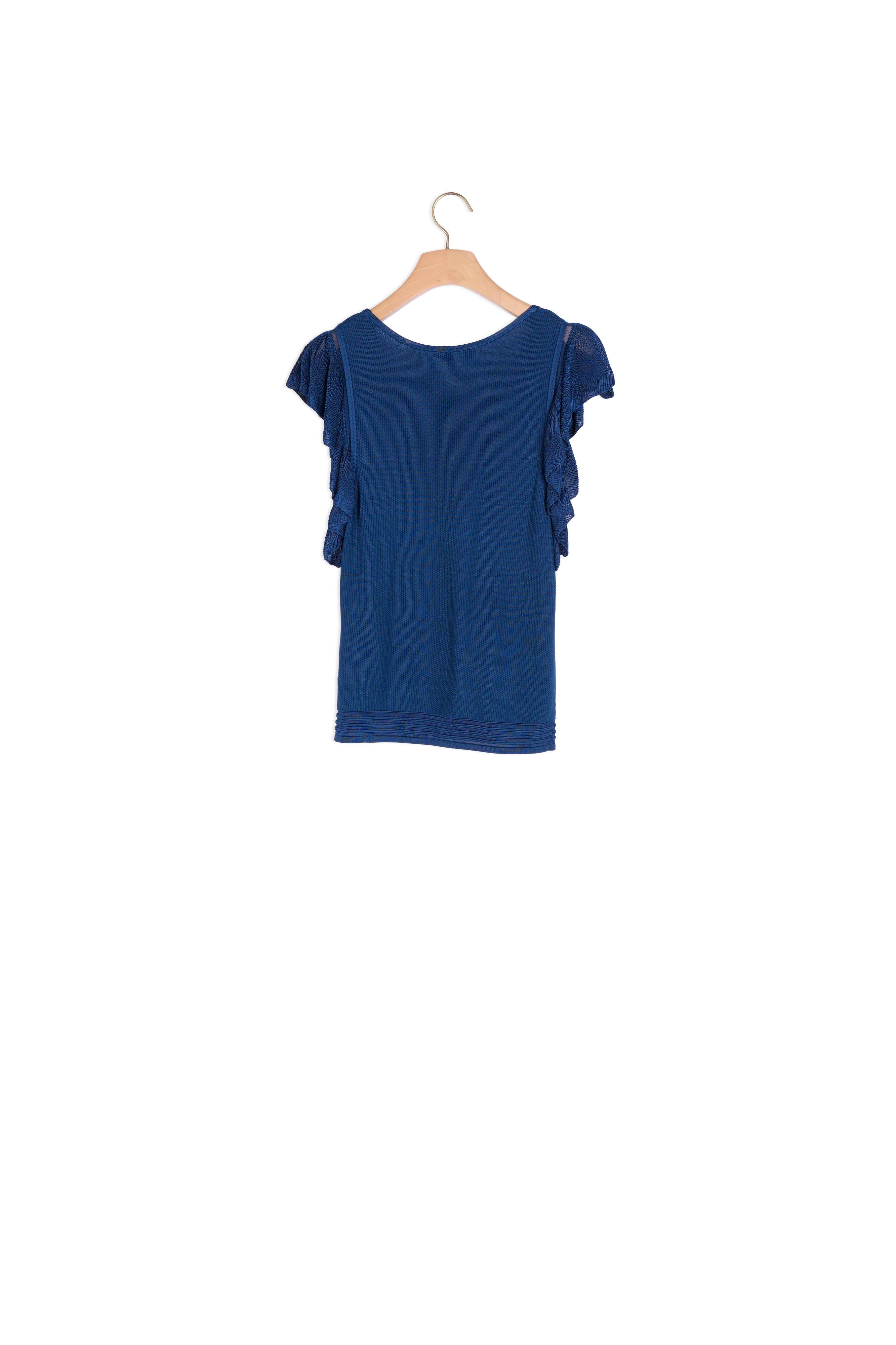 Top court en Maille élastiquée - volanté Sandro seconde main