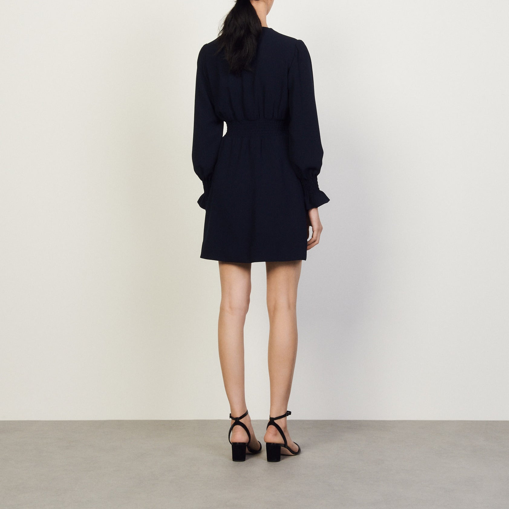 Robe à pressions et ceinture smockée Sandro seconde main