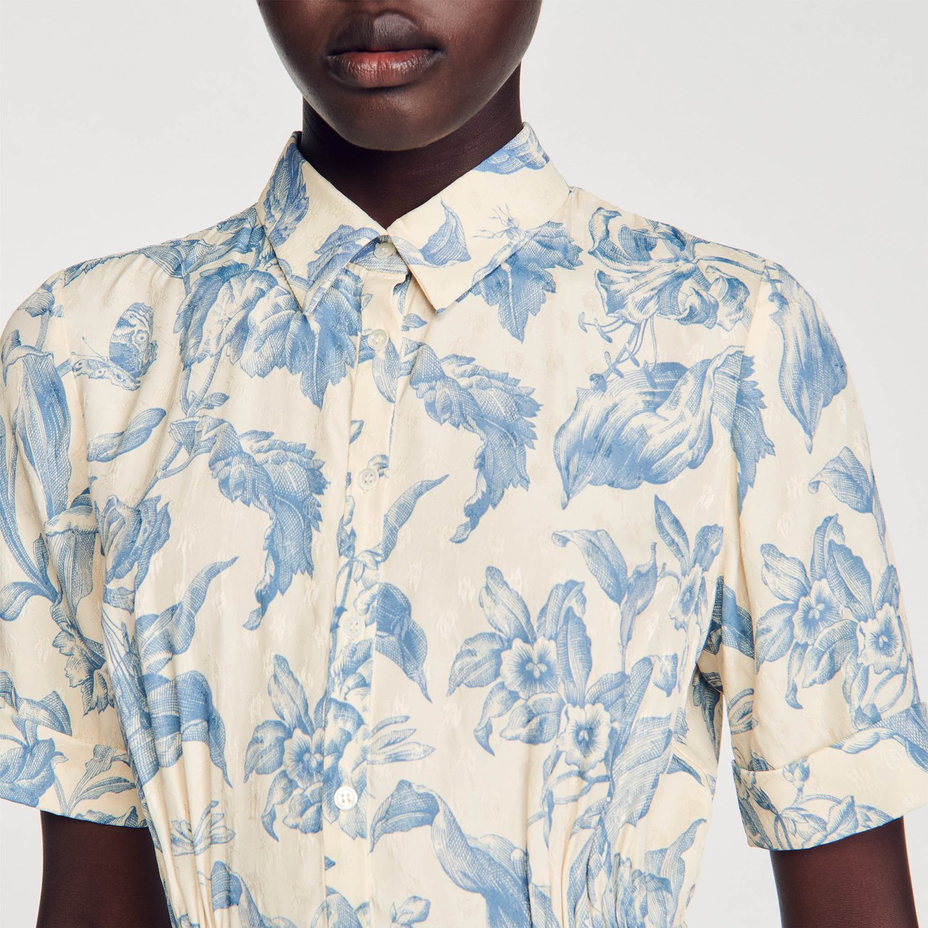 Robe Chemise fleurie Sandro seconde main