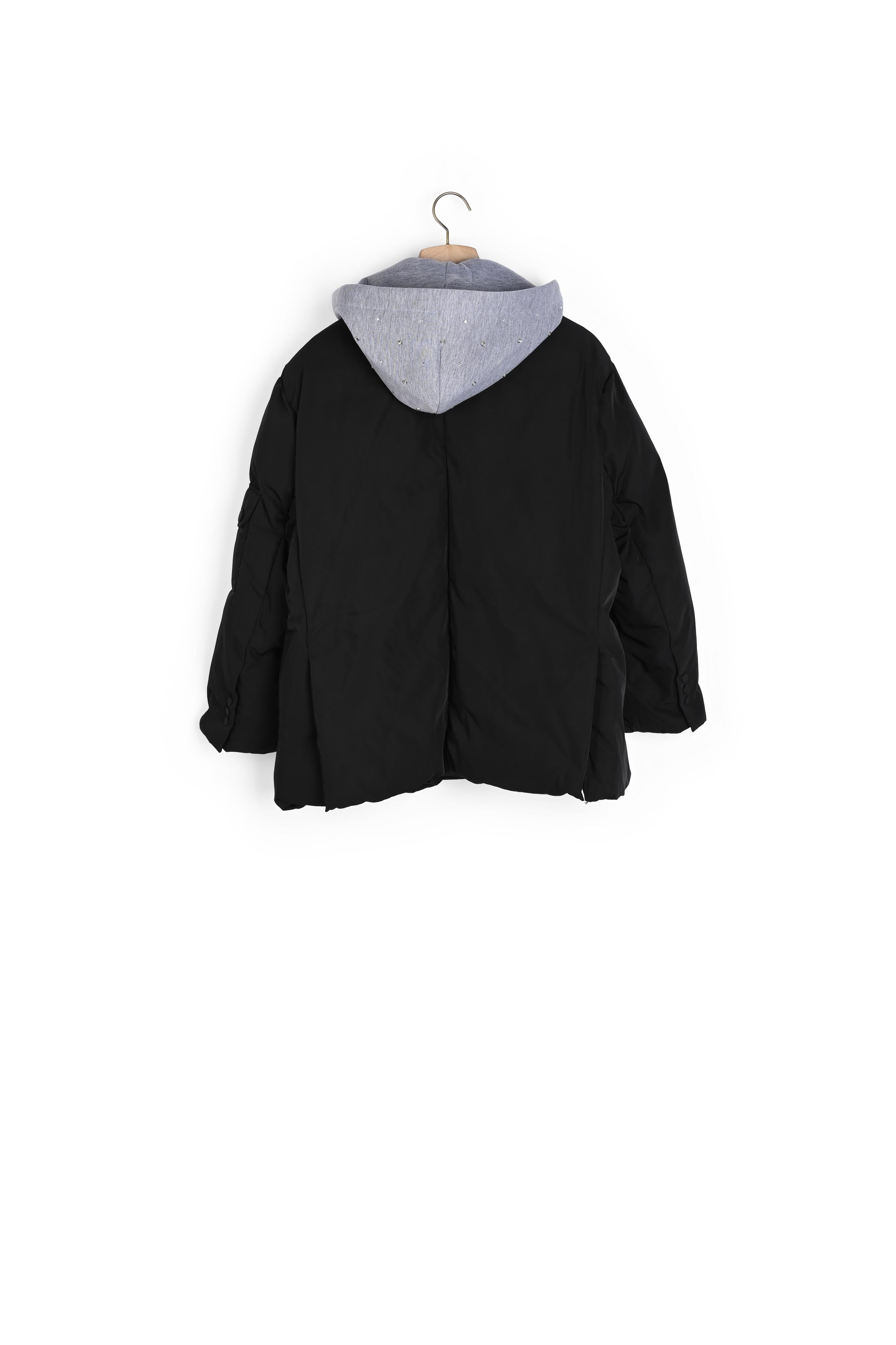 Manteau à capuche contrastée Sandro seconde main