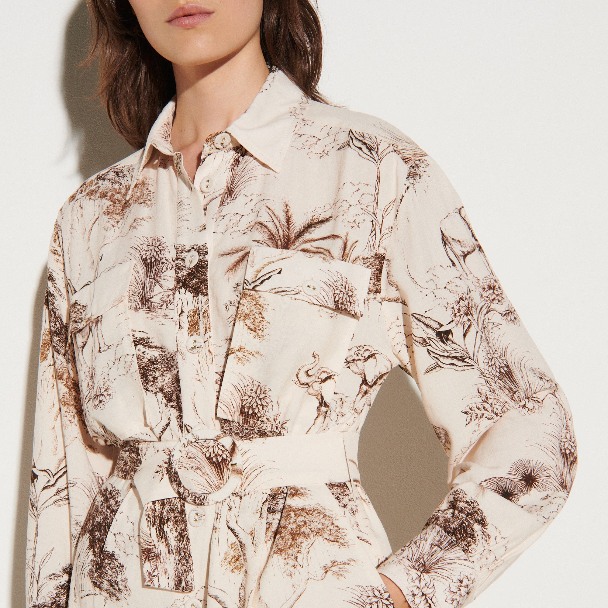 Combi-Short imprimée esprit saharienne Sandro seconde main