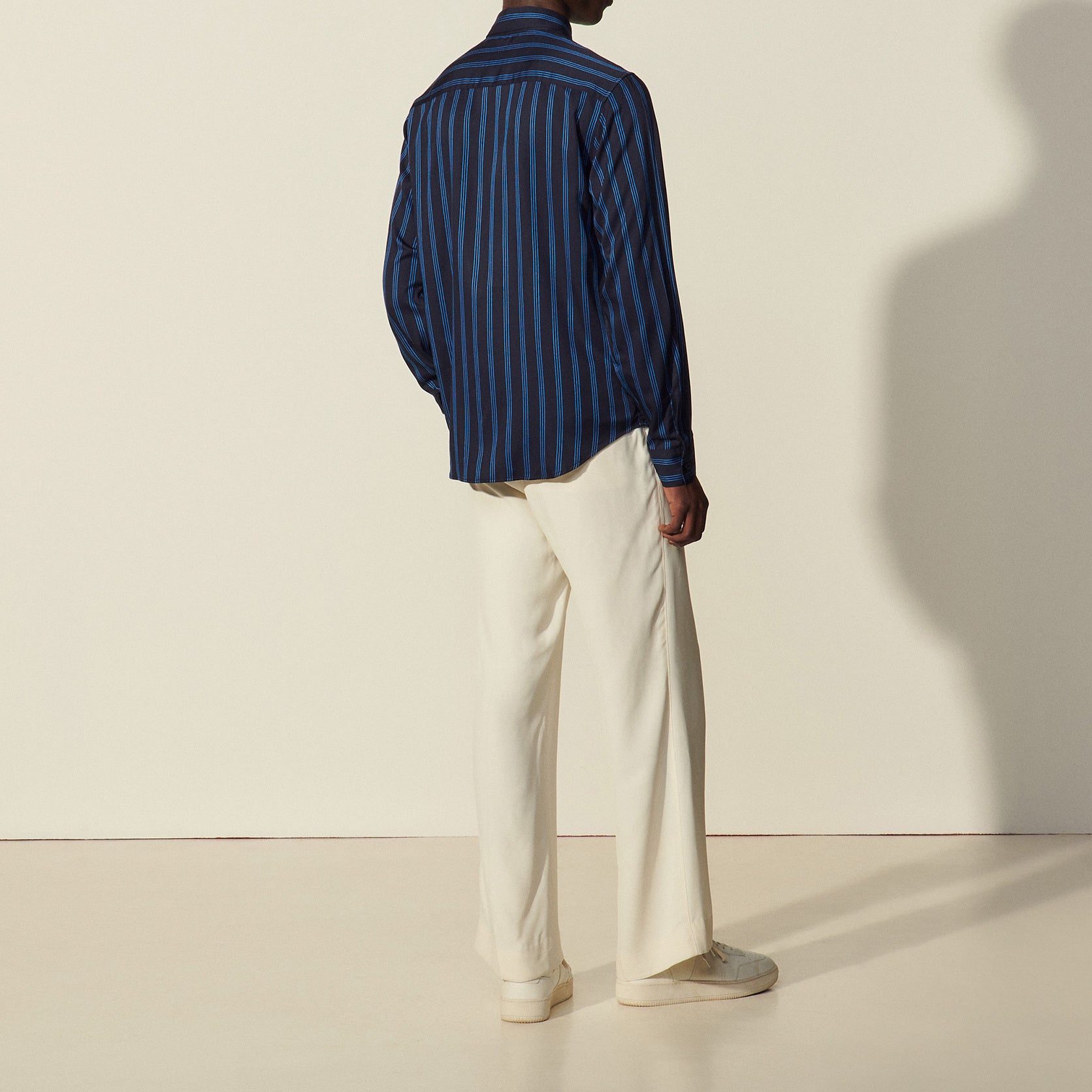 Chemise fluide à rayures tissées Sandro seconde main