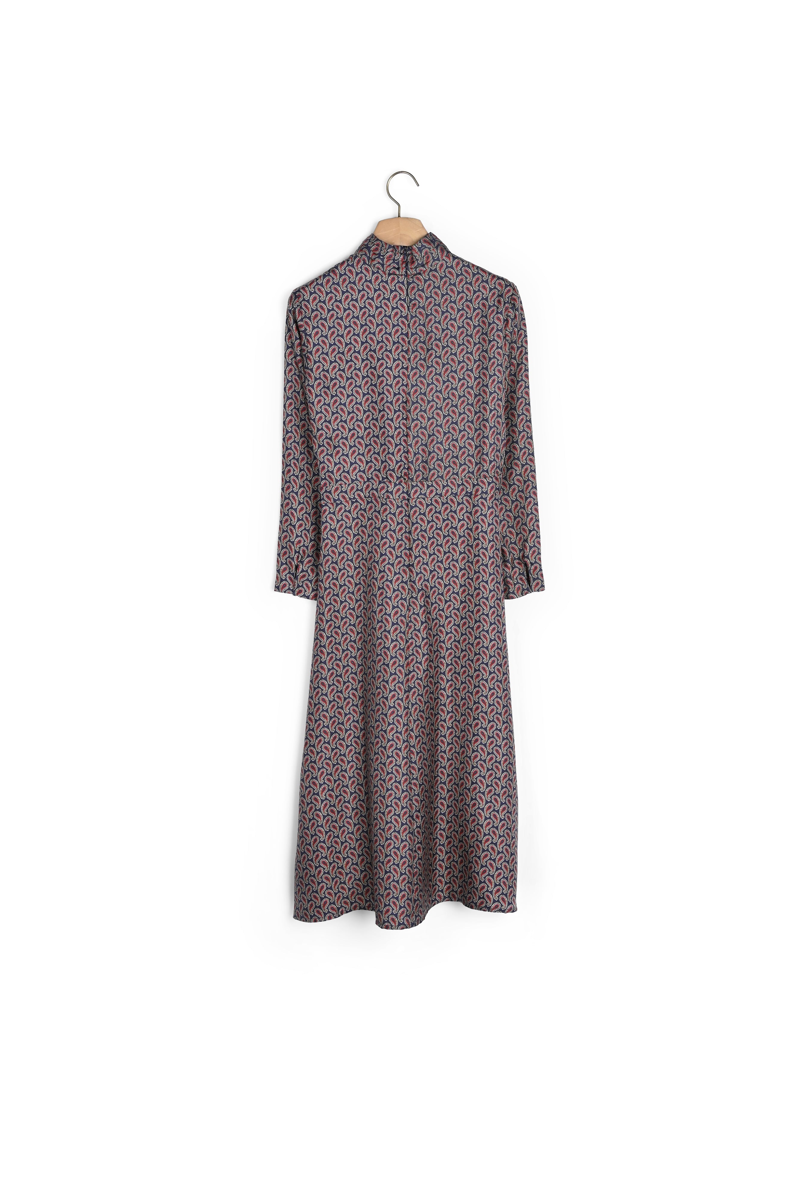 Robe en soie imprimée drapée Sandro seconde main