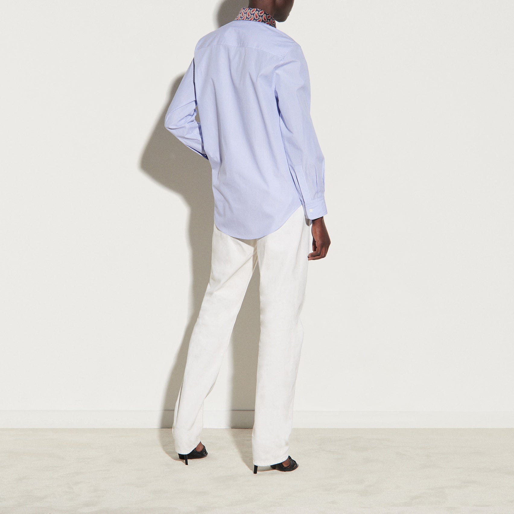 Chemise rayée et col imprimé Sandro seconde main