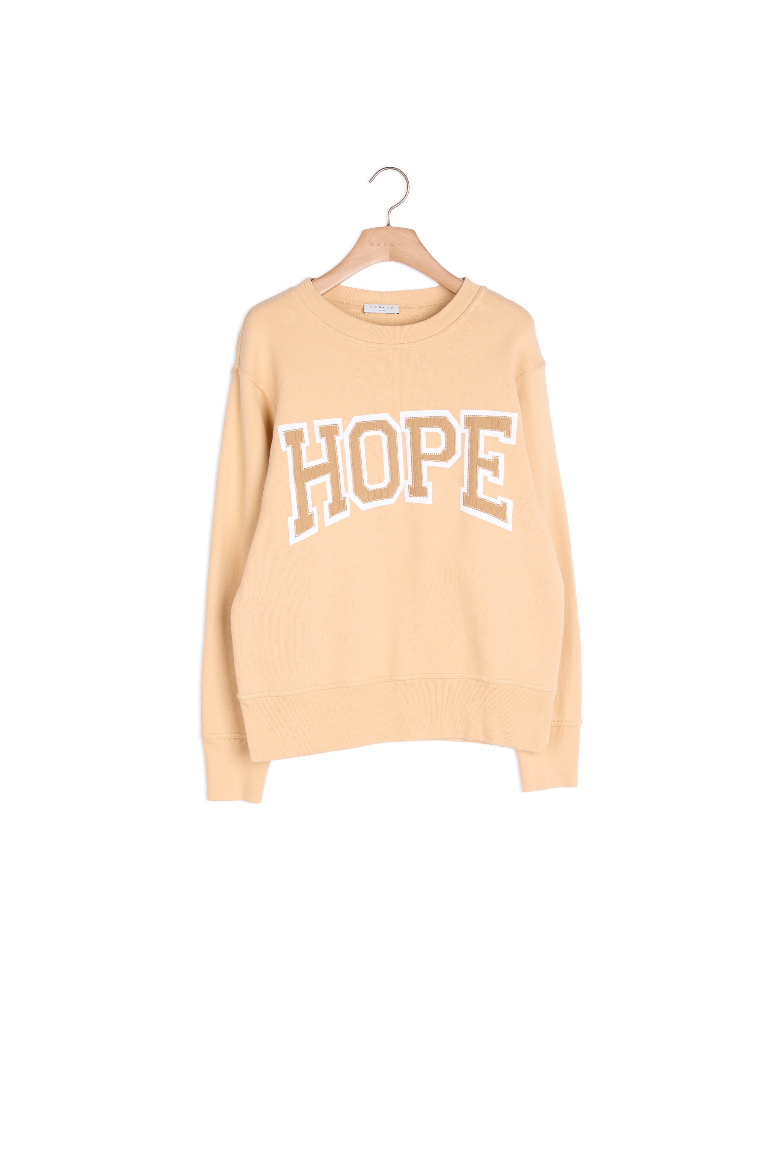 Sweat à message en coton biologique Sandro seconde main