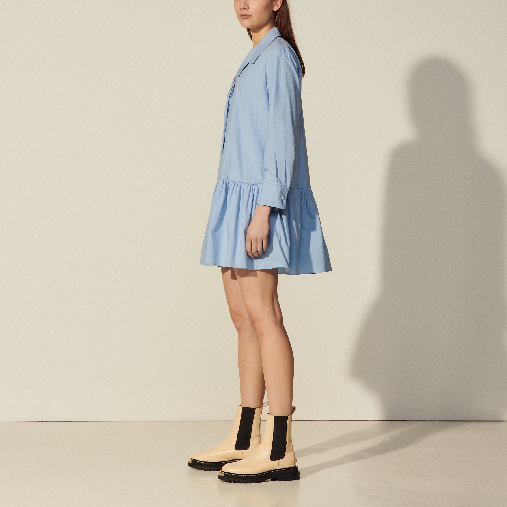 Robe esprit Chemise en coton Sandro seconde main