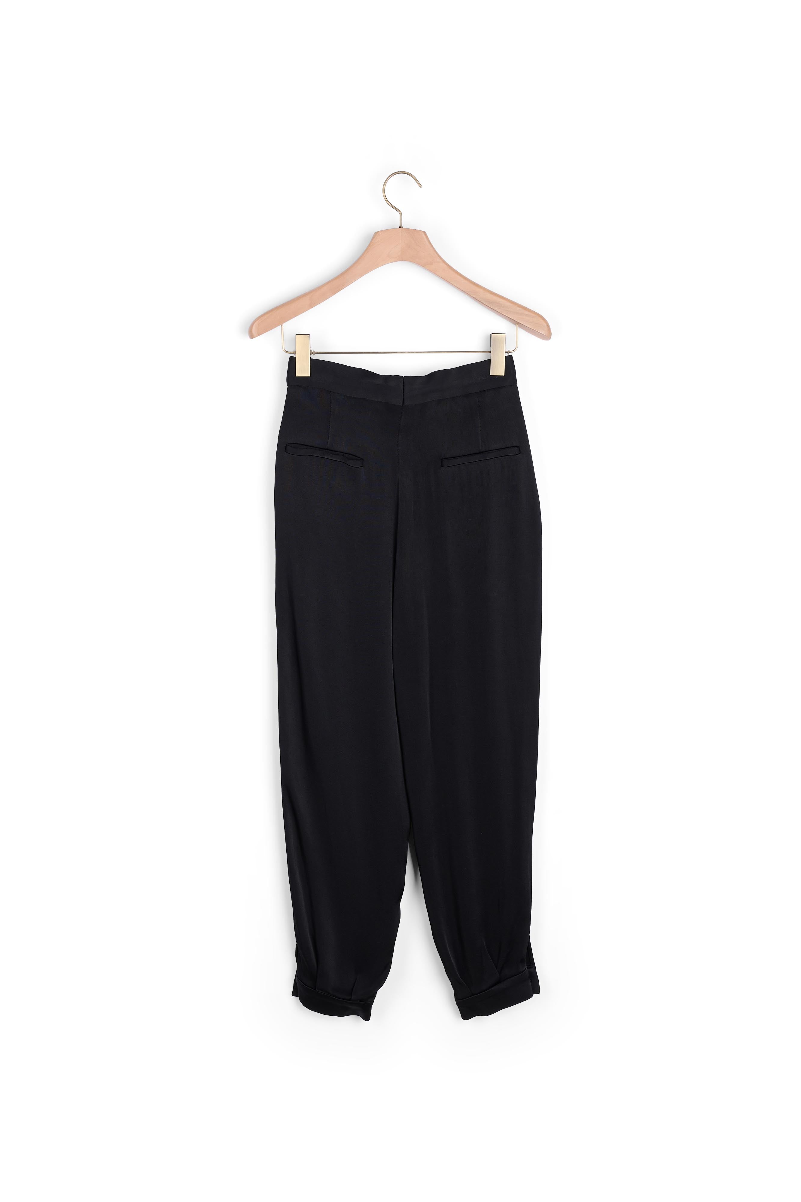 Pantalon satiné à détail bijoux Sandro seconde main