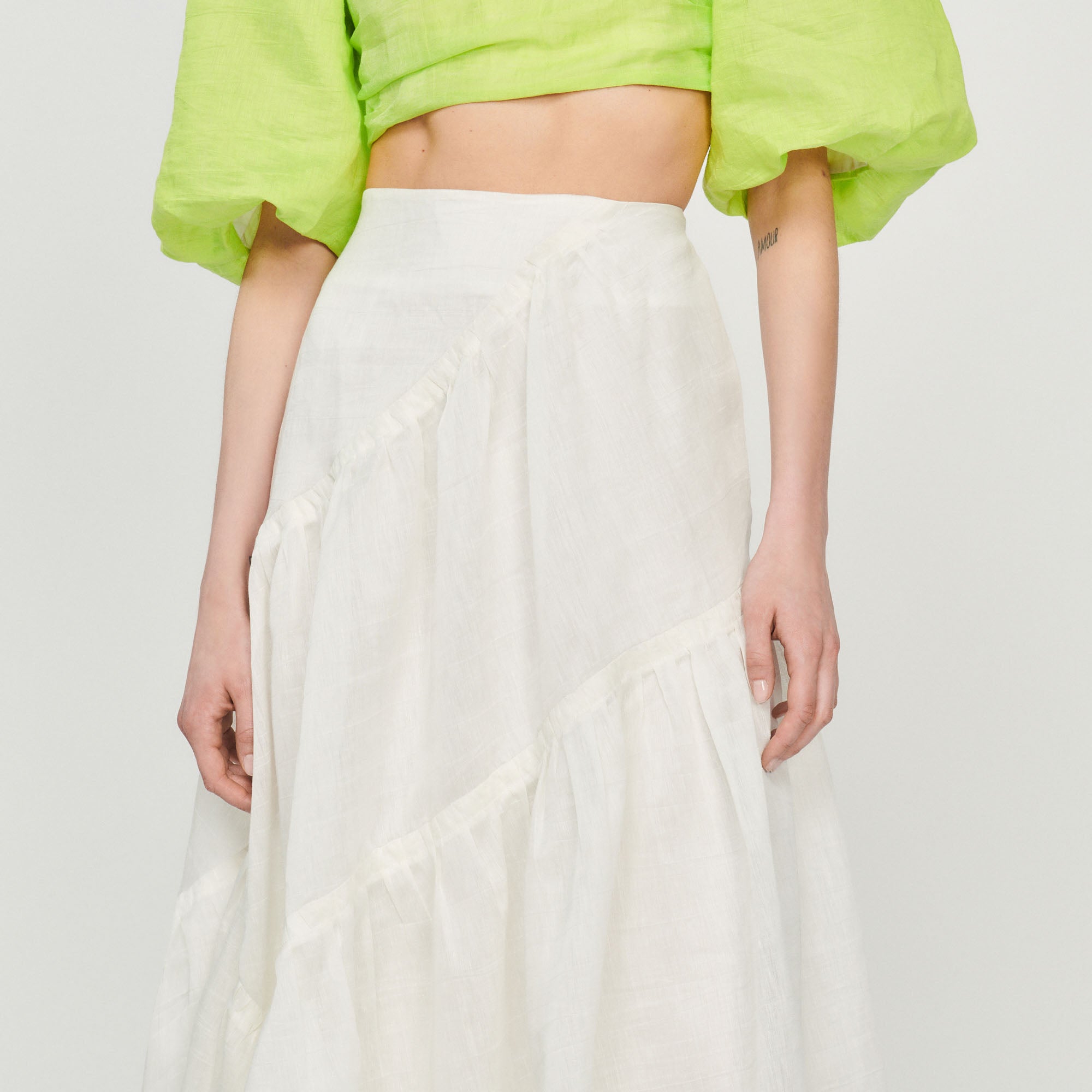 Jupe longue à volants Sandro seconde main