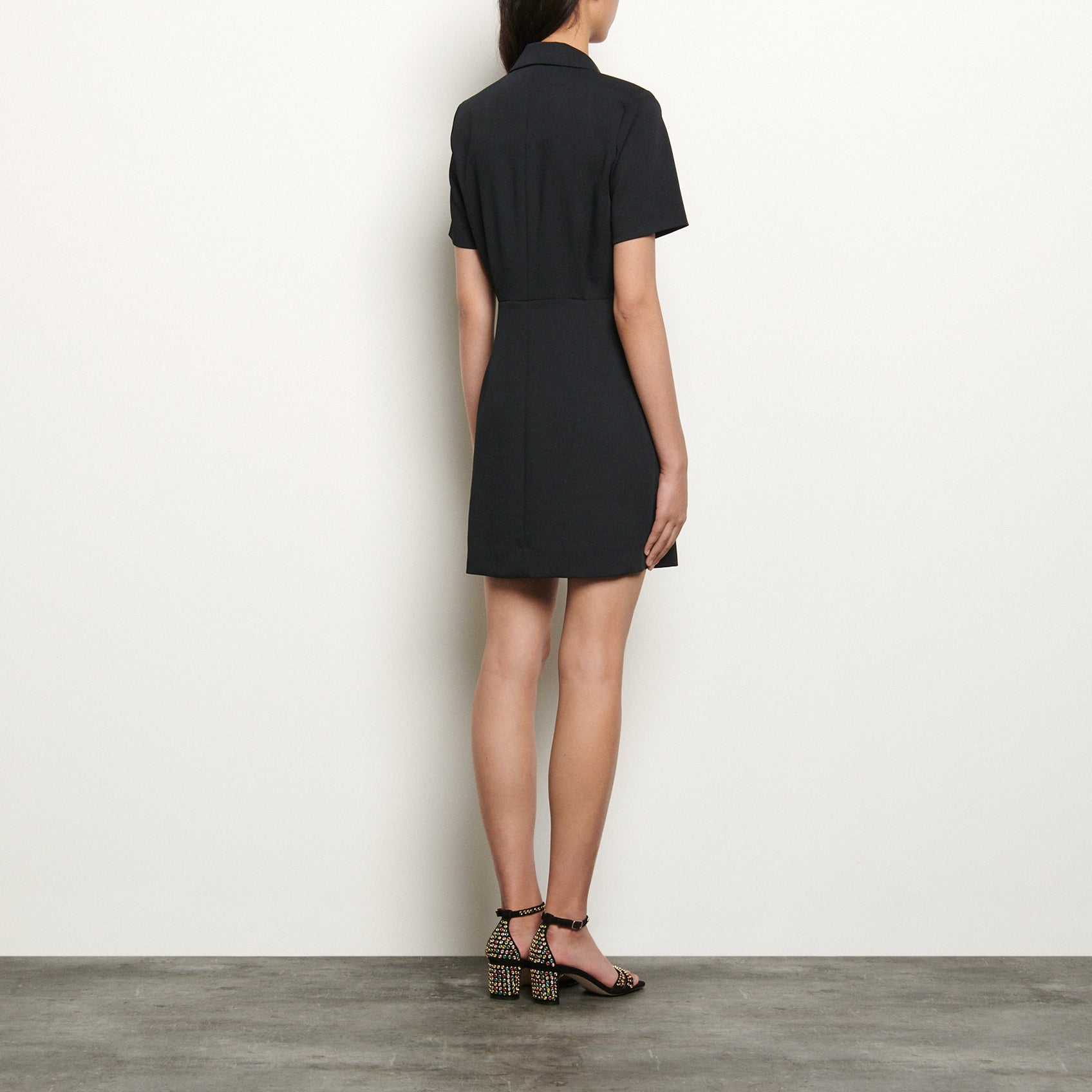 Robe tailleur à boutonnage croisé Sandro seconde main