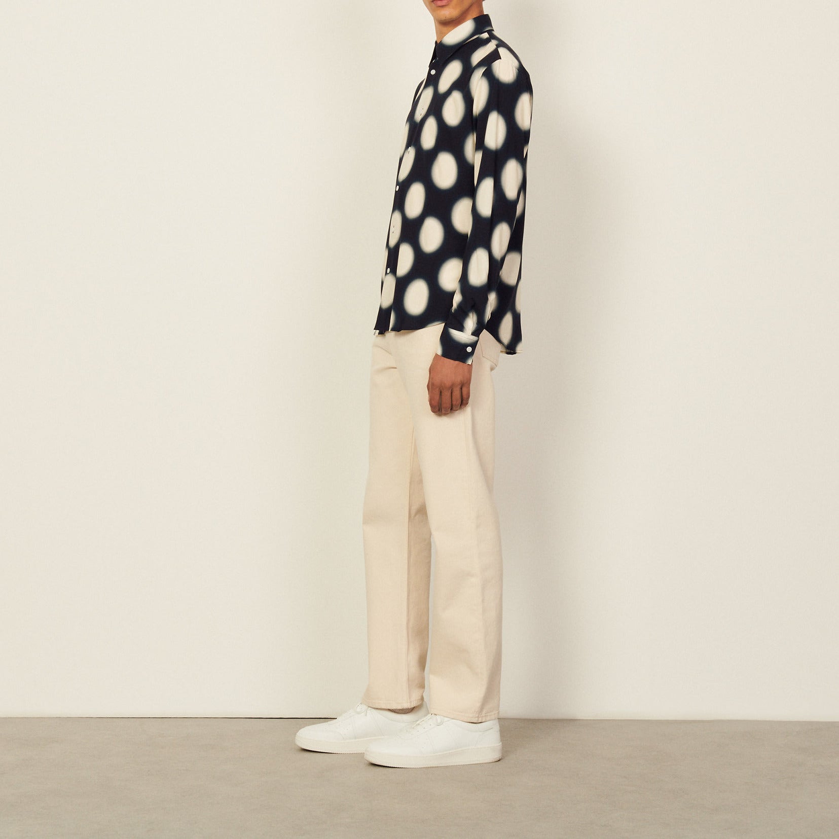 Chemise imprimée en viscose Sandro seconde main