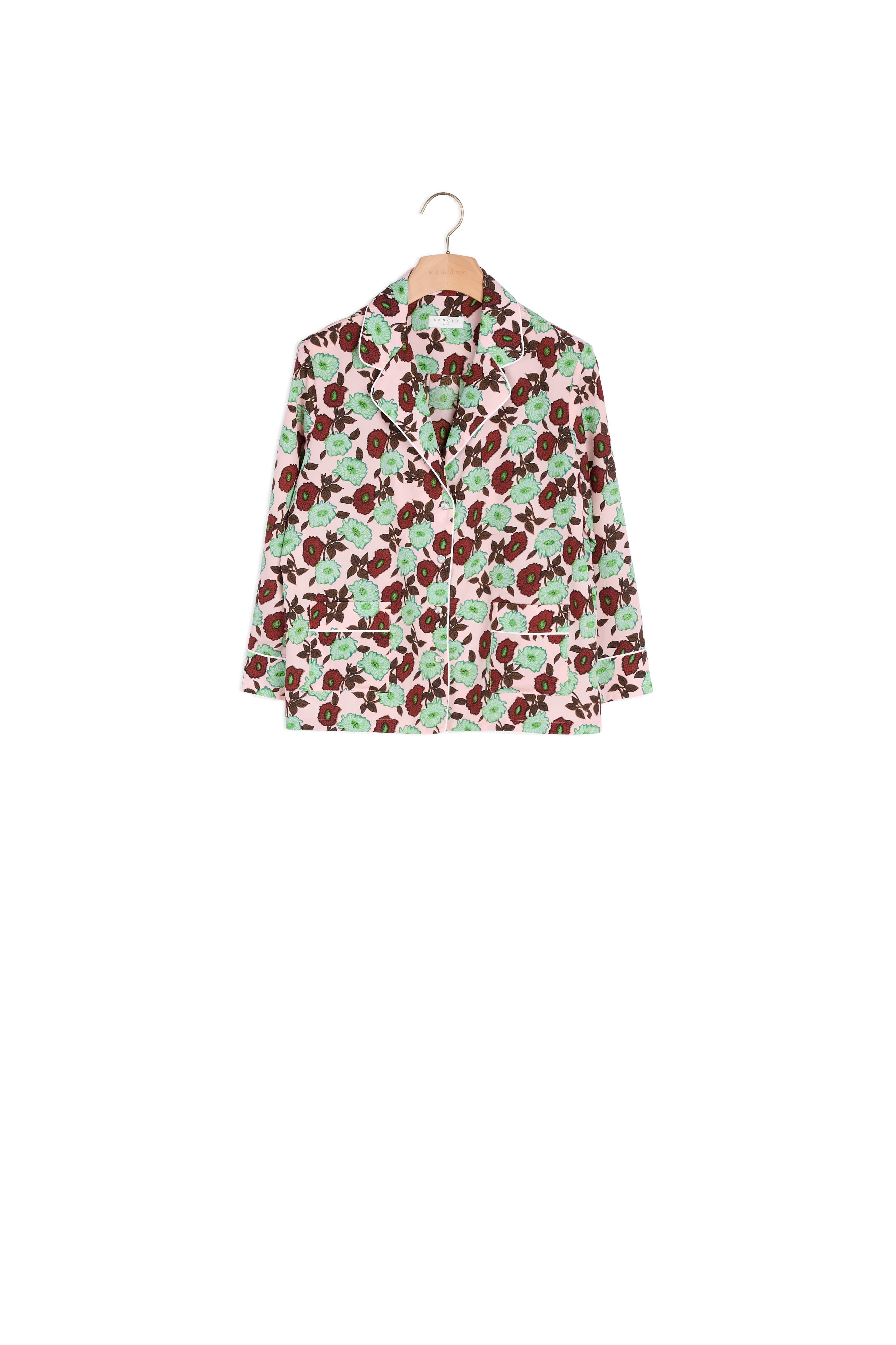Chemise imprimée esprit pyjama Sandro seconde main