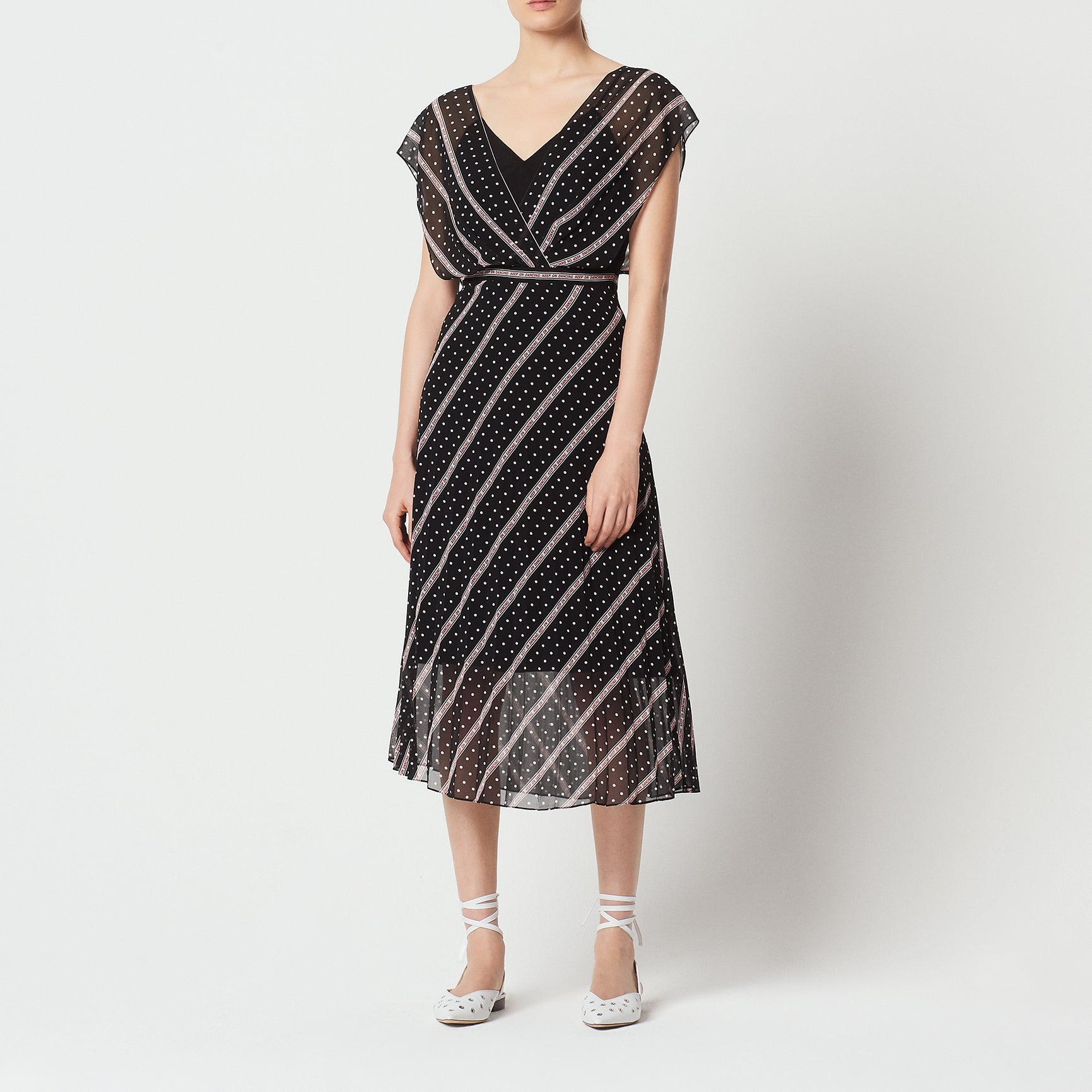 Robe longue imprimée Keep on Dancing Sandro seconde main