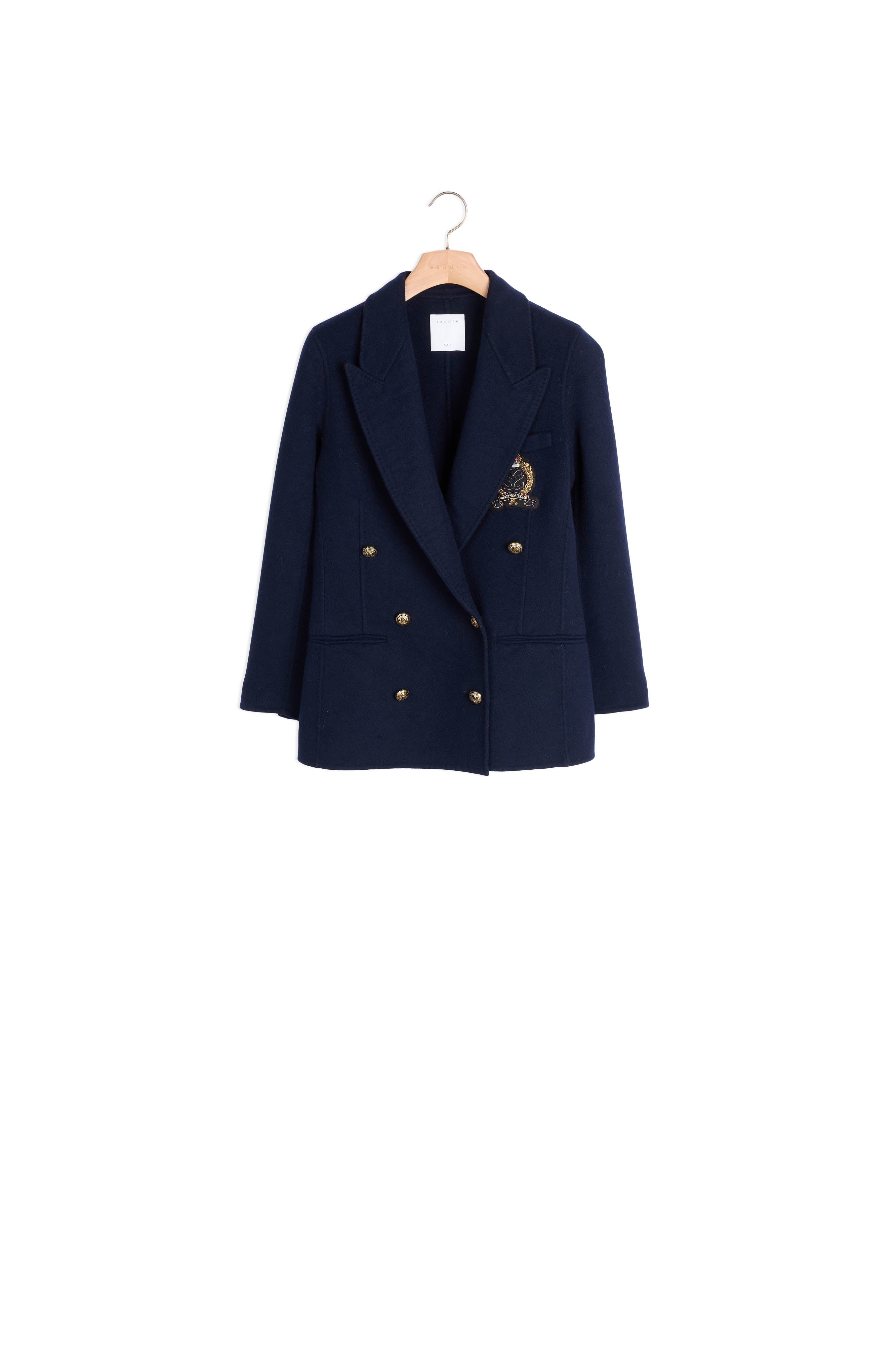 Blazer double face avec patch Sandro seconde main