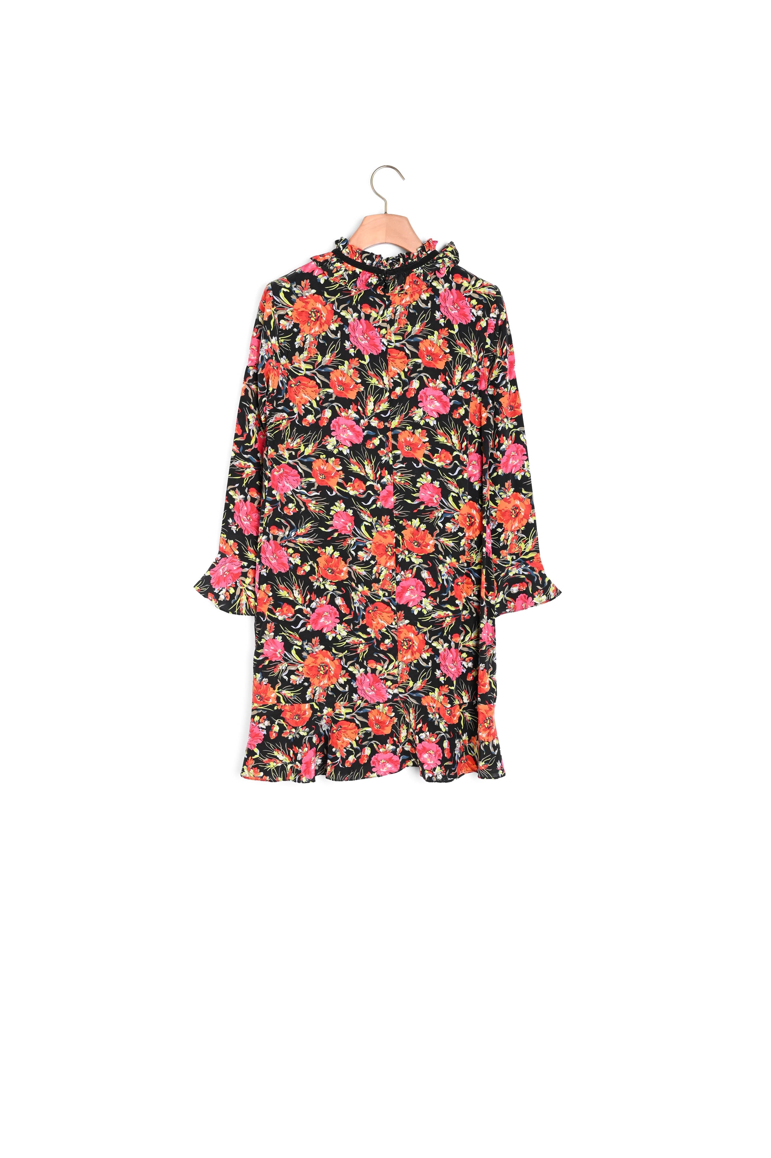 Robe en soie imprimés nœuds Sandro seconde main