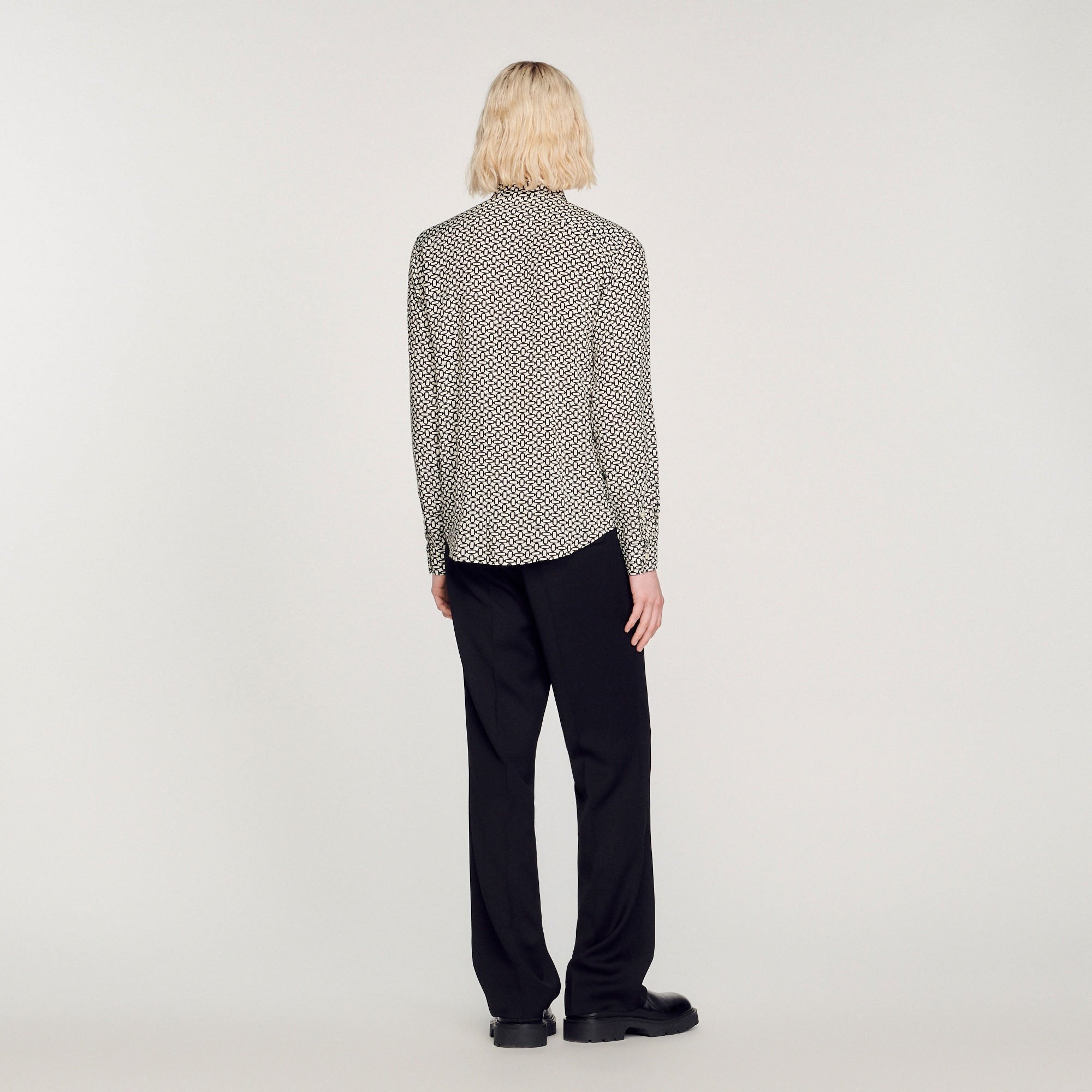 Chemise Noir Sandro seconde main