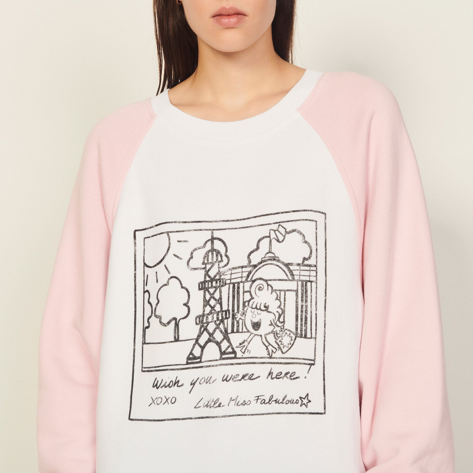 Sweatshirt blanc Sandro seconde main