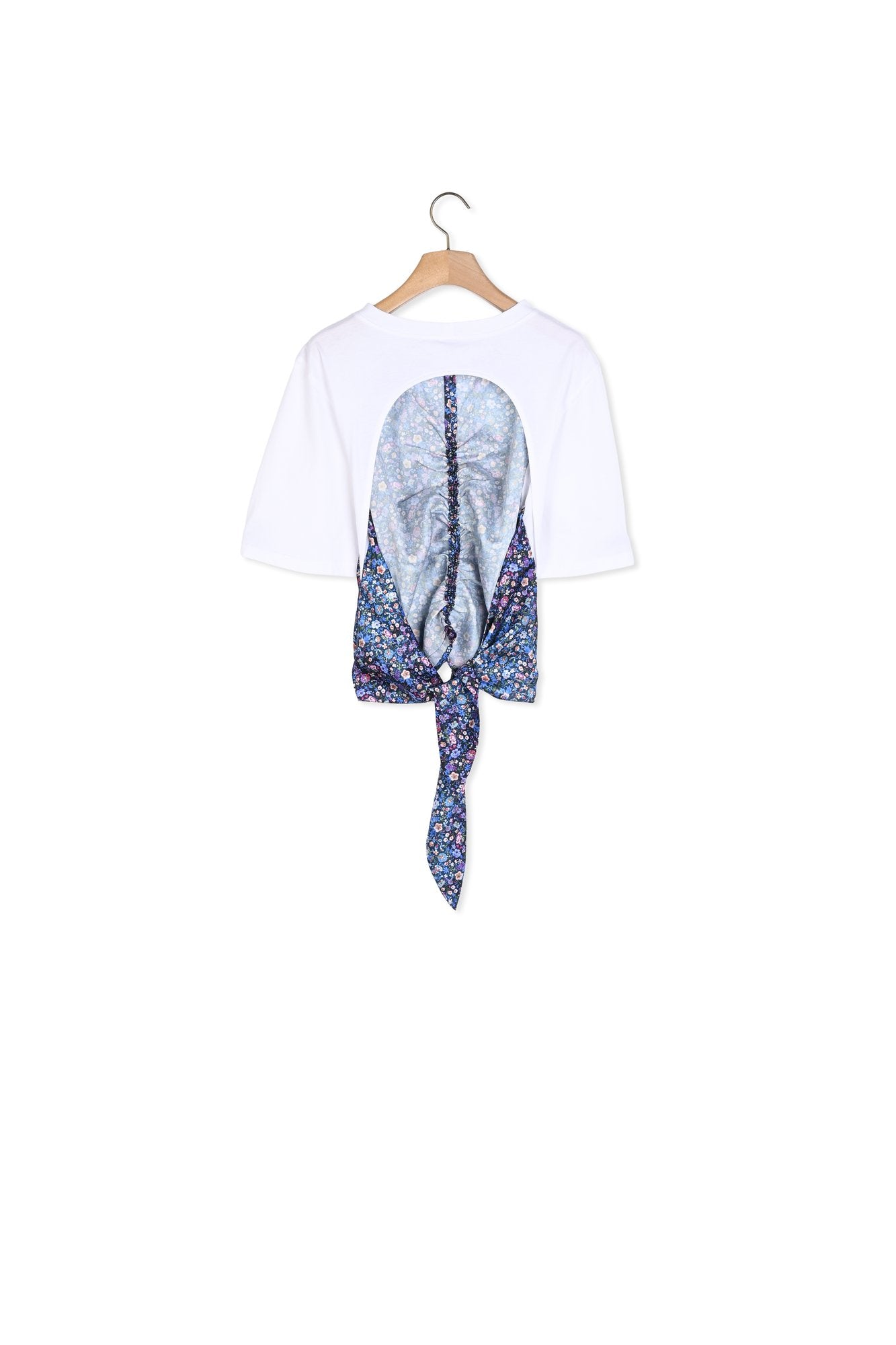 T-shirt foulard ouvert au dos Sandro seconde main